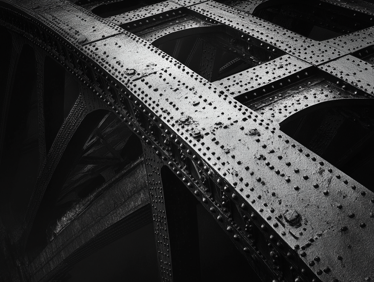 Brücke Schwarz & Weiß | LED Bild