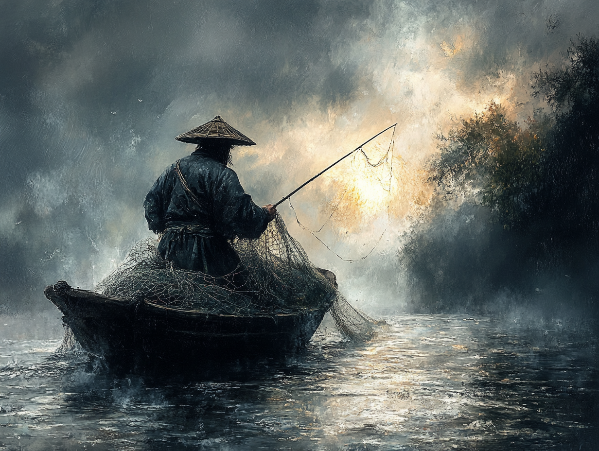 Asiatischer Fischer 1 | LED Bild