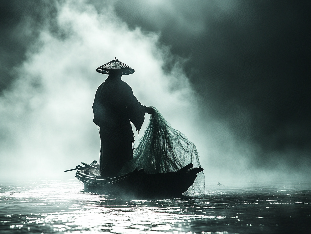 Asiatischer Fischer 3 | LED Bild