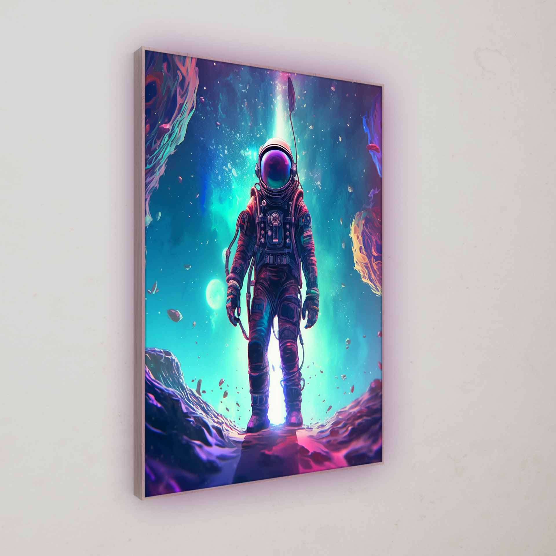 Artwork | Cosmic Astronaut II | LED Bild