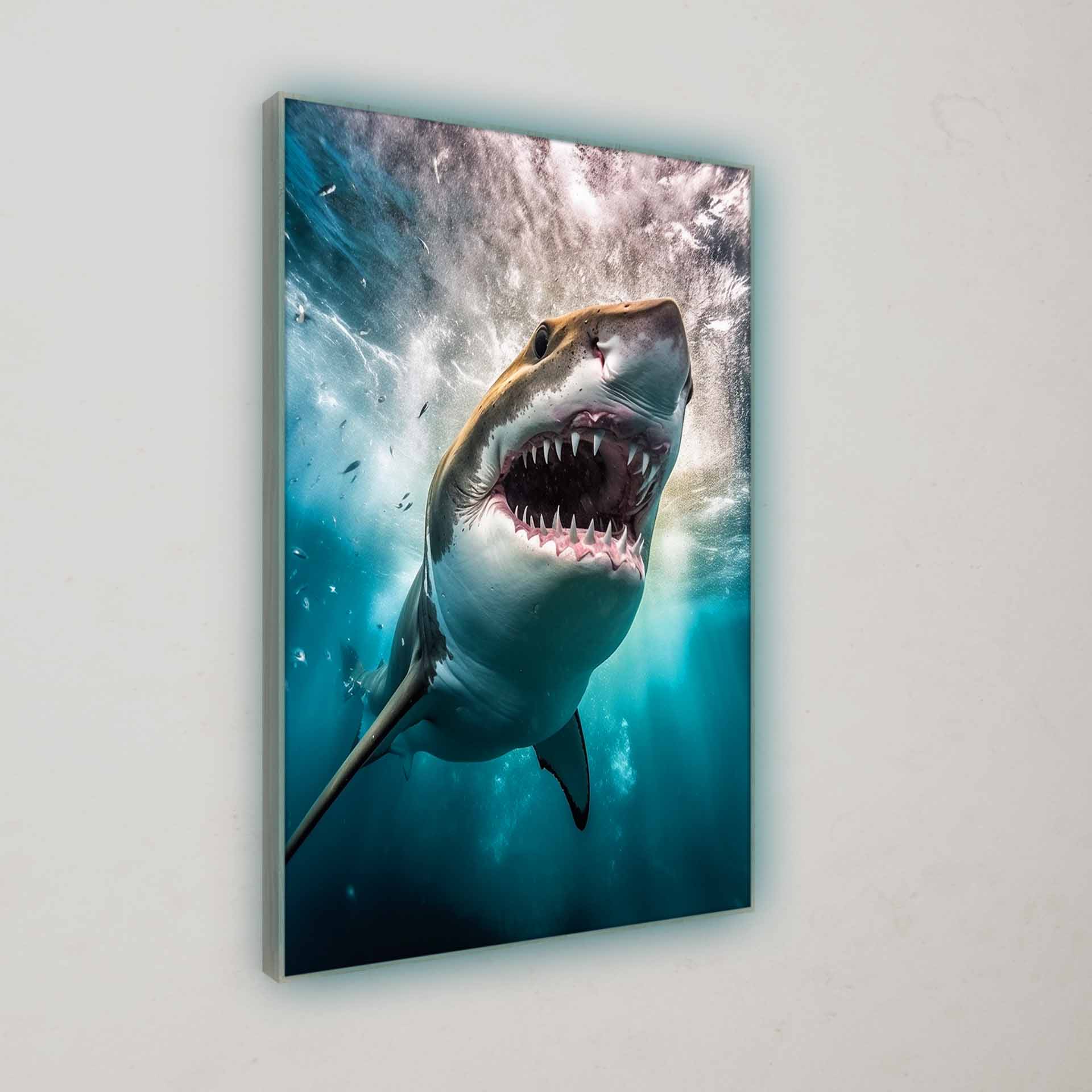 Tiere | Hai Portrait | LED Bild