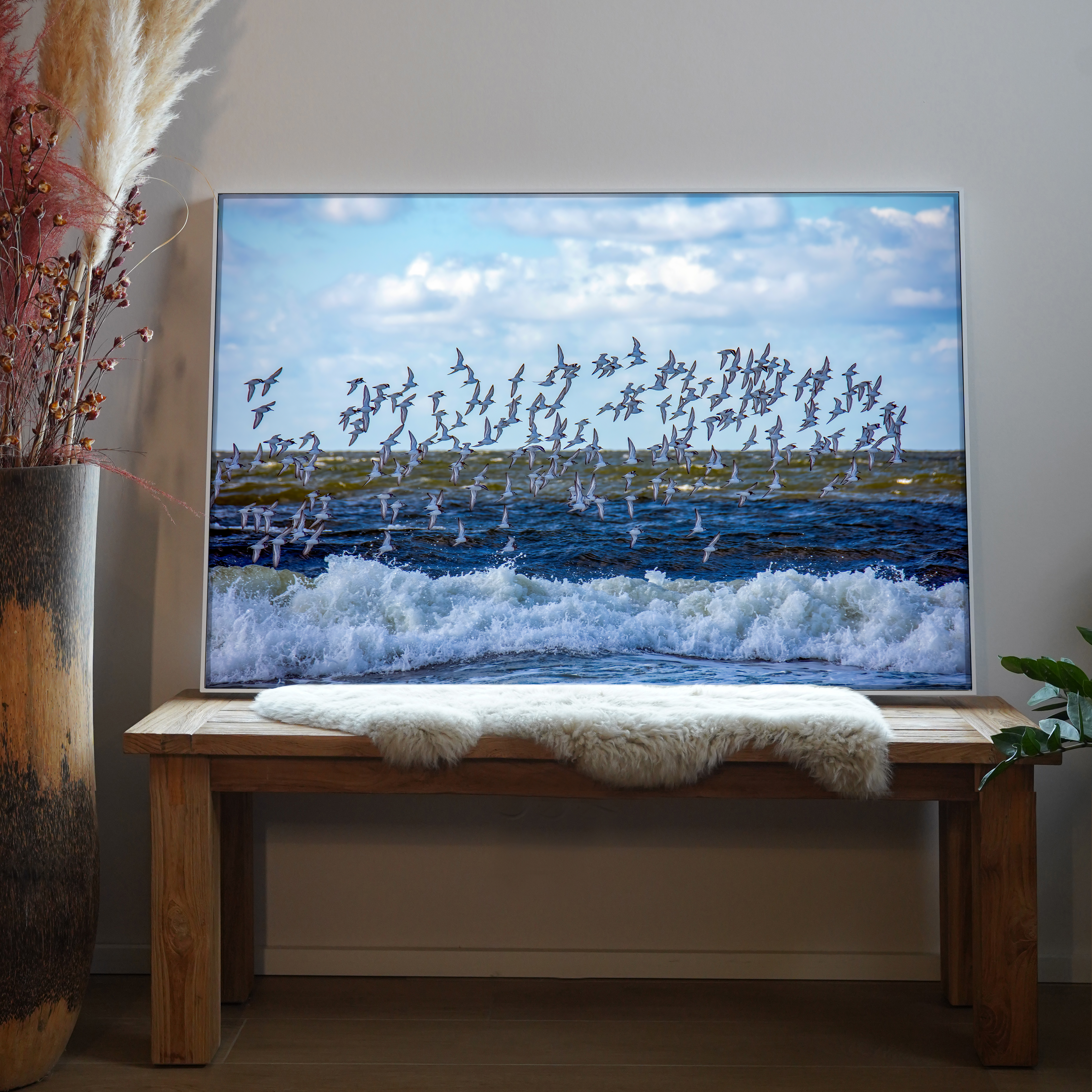 Vogelschwarm Meer | Daniel Wilms | LED Bild
