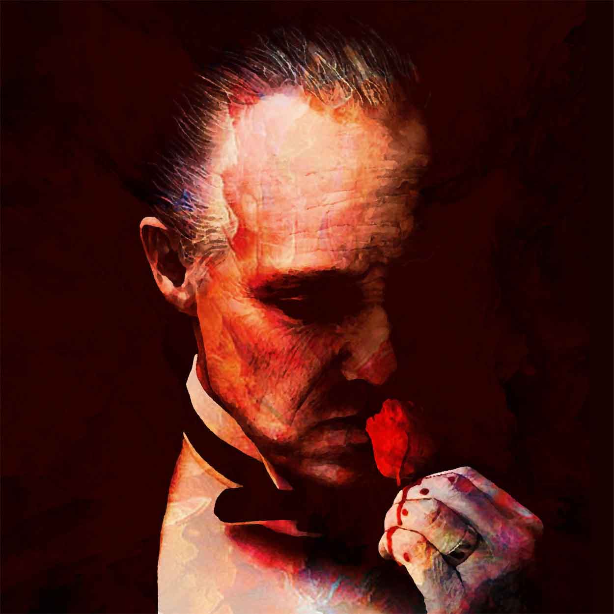 Artwork | Der Pate Don Corleone II | LED Bild