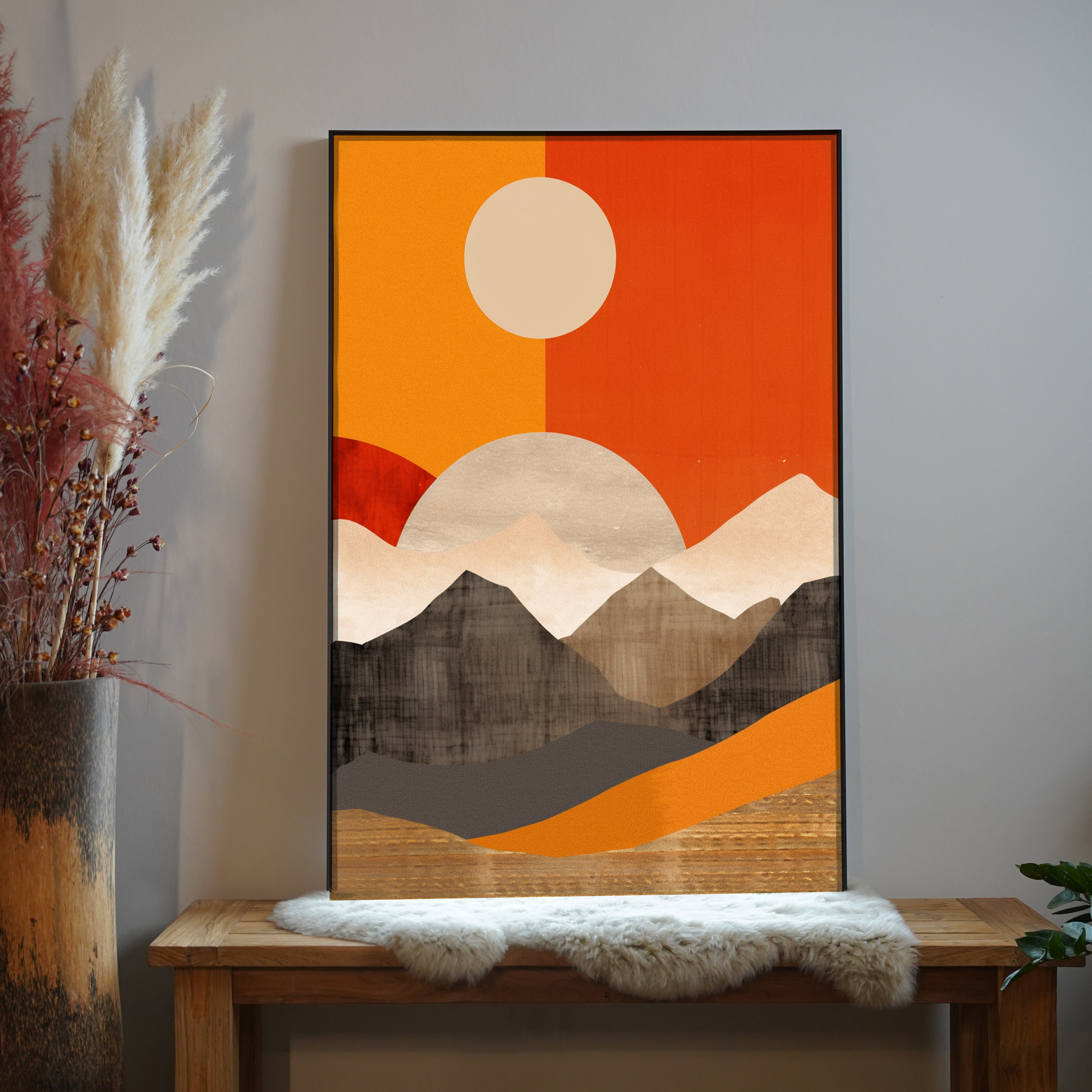 Abstrakte Berge 1 | LED Bild