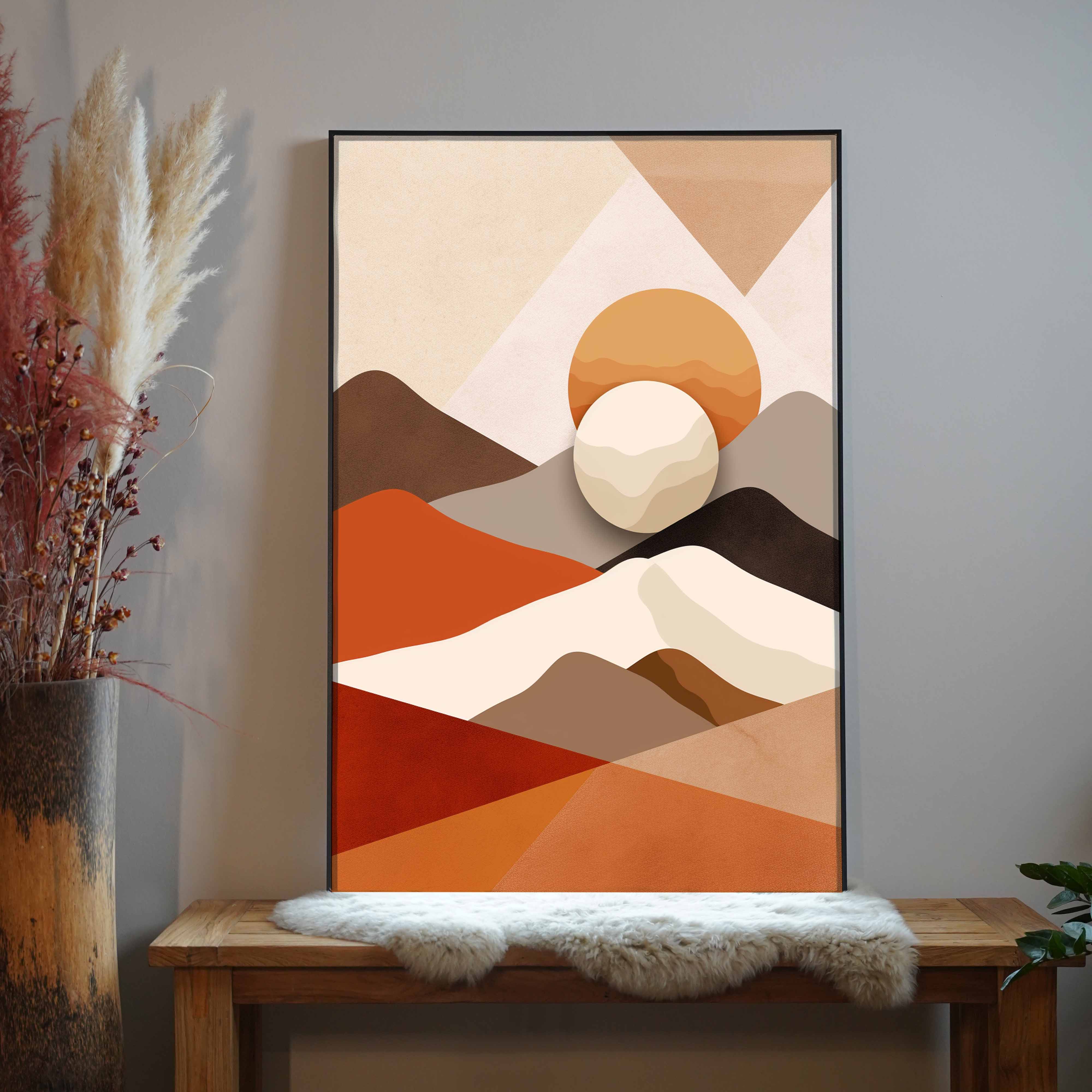 Abstrakte Berge 3 | LED Bild