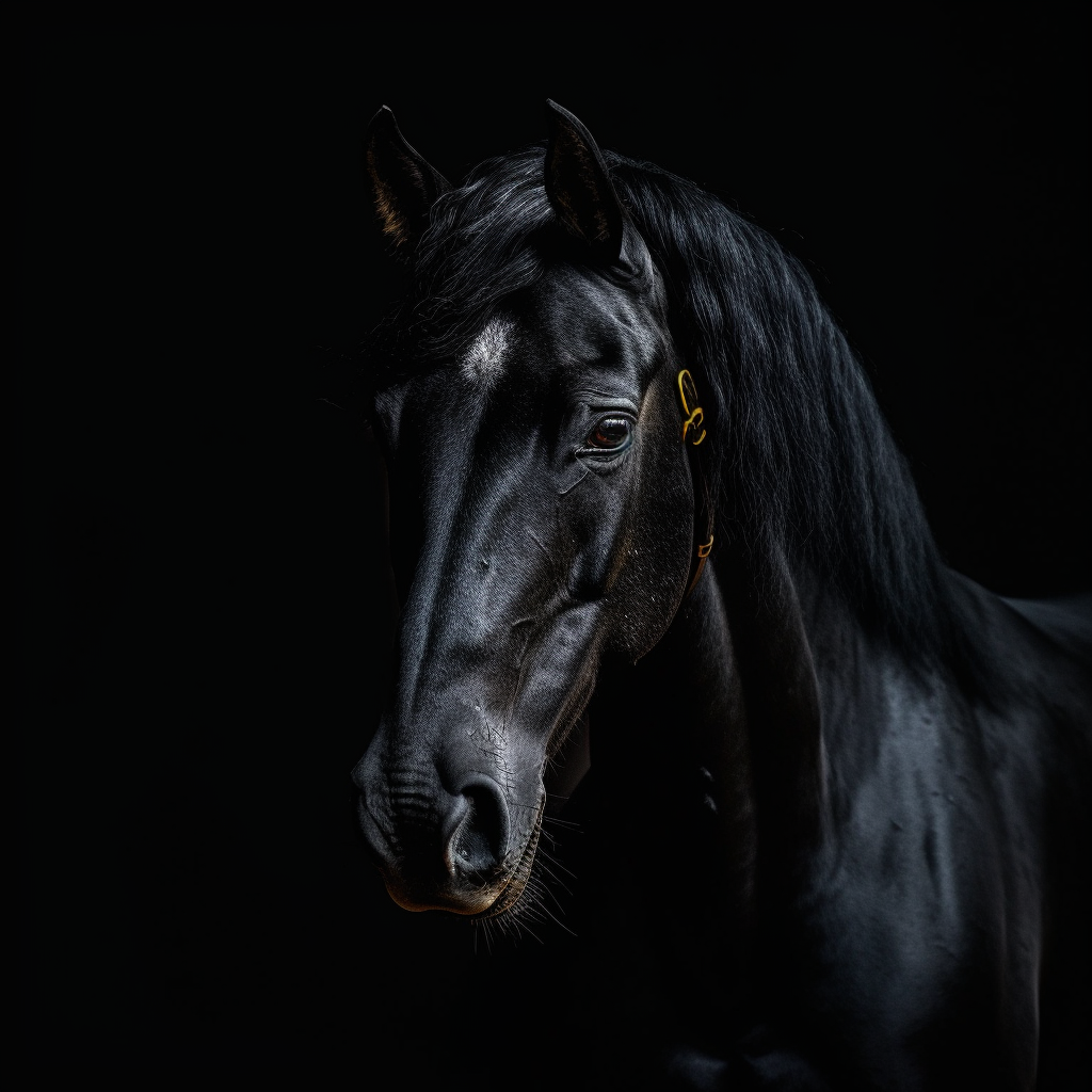 Tierfotografie | Black Beauty II | LED Bild