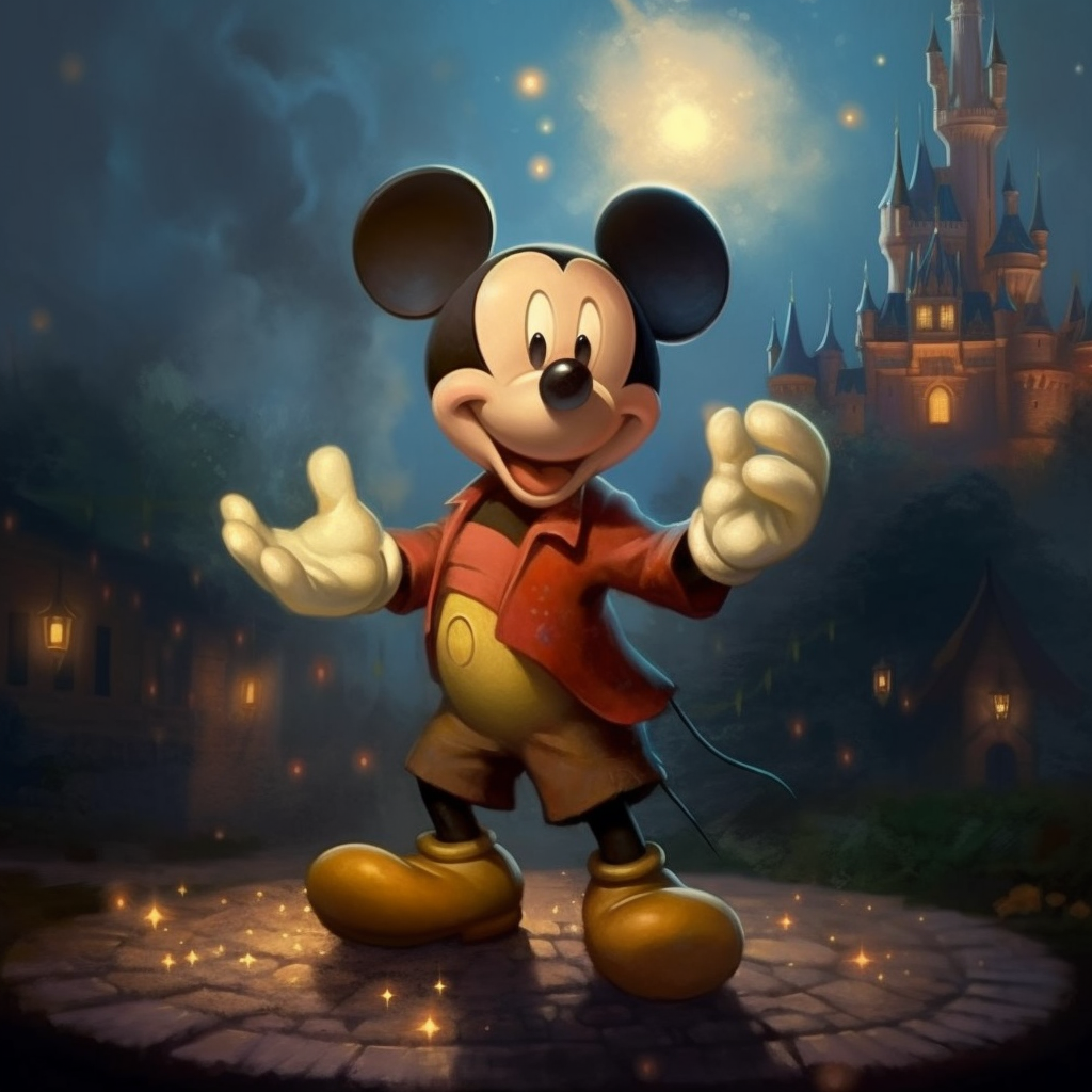 Micky Maus vor Disneyland