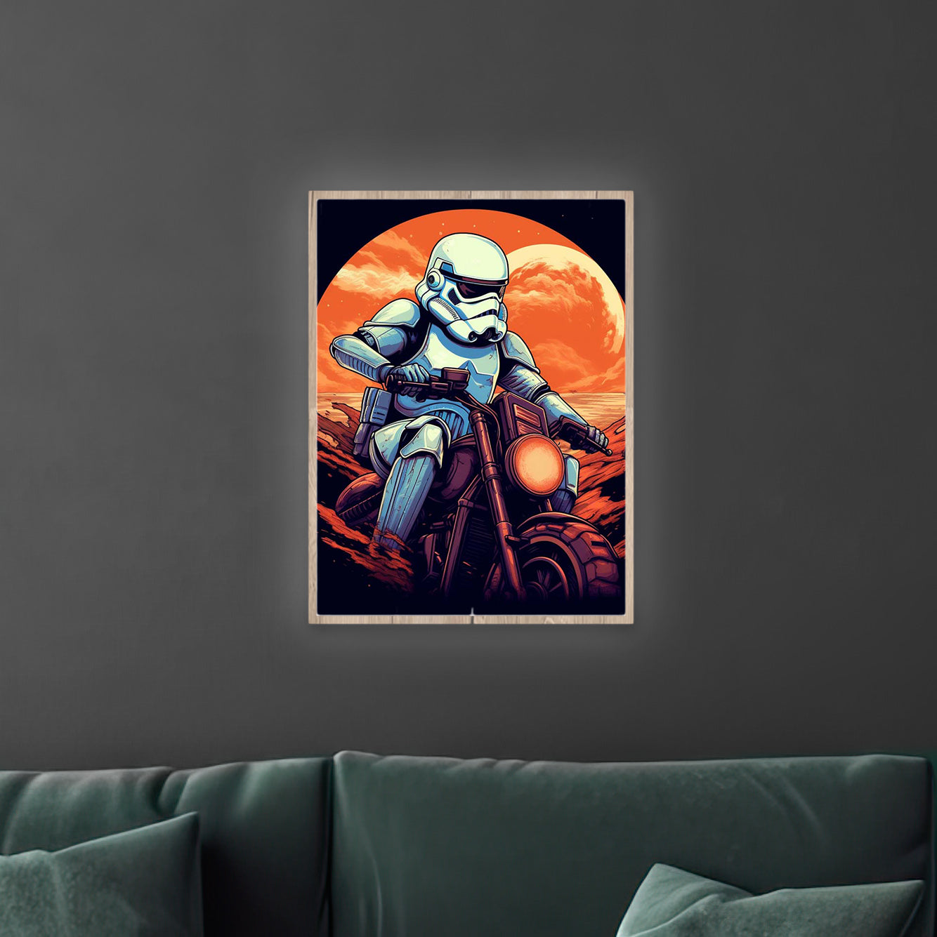 Stormtrooper Biker | LED Bild