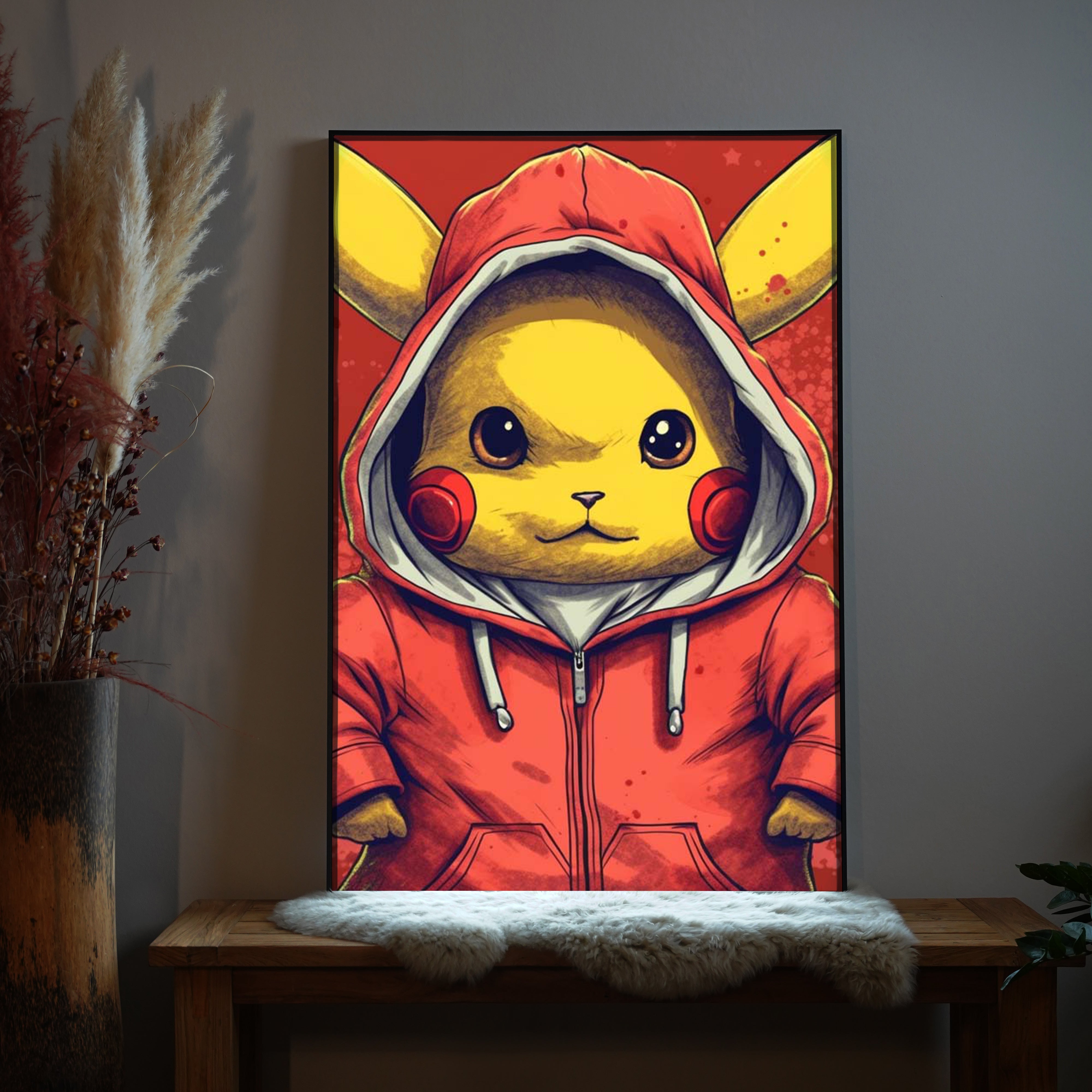 Red Hooded Pikachu | LED Bild