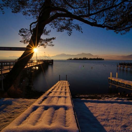 Daniel Sachser | Chiemsee Sunrise | LED Bild