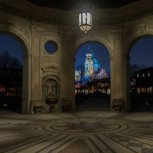 Dirk Schiff | Hofgarten Pavillon night | LED Bild