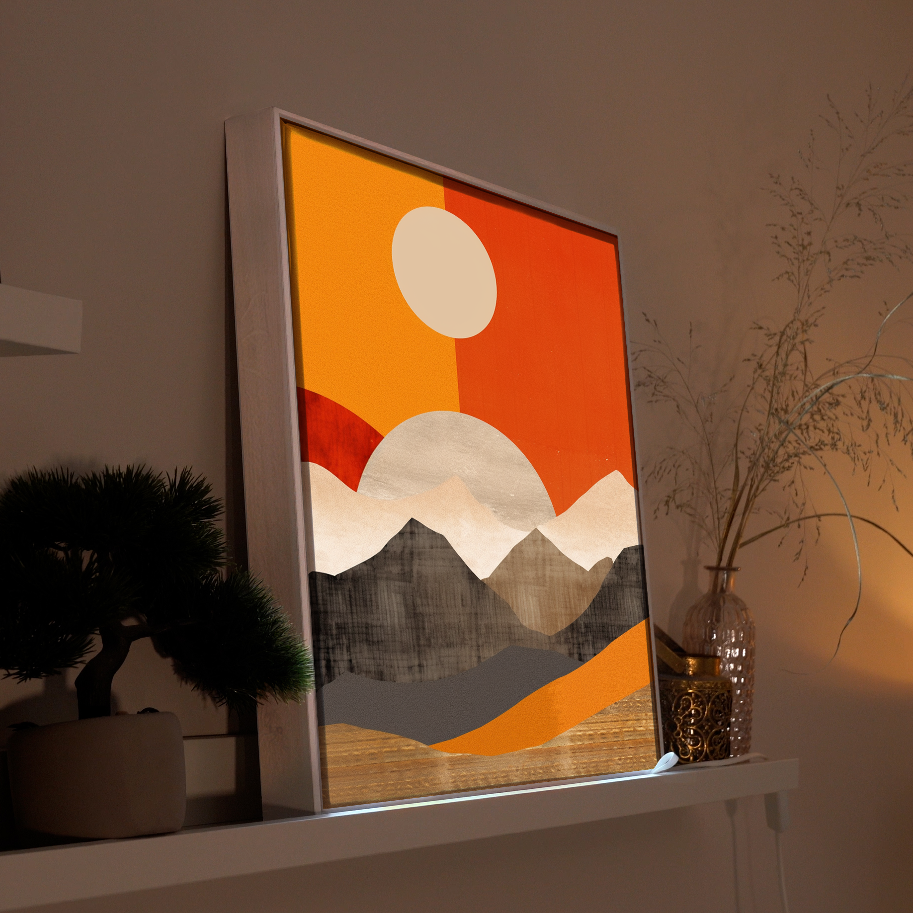 Abstrakte Berge 1 | LED Bild