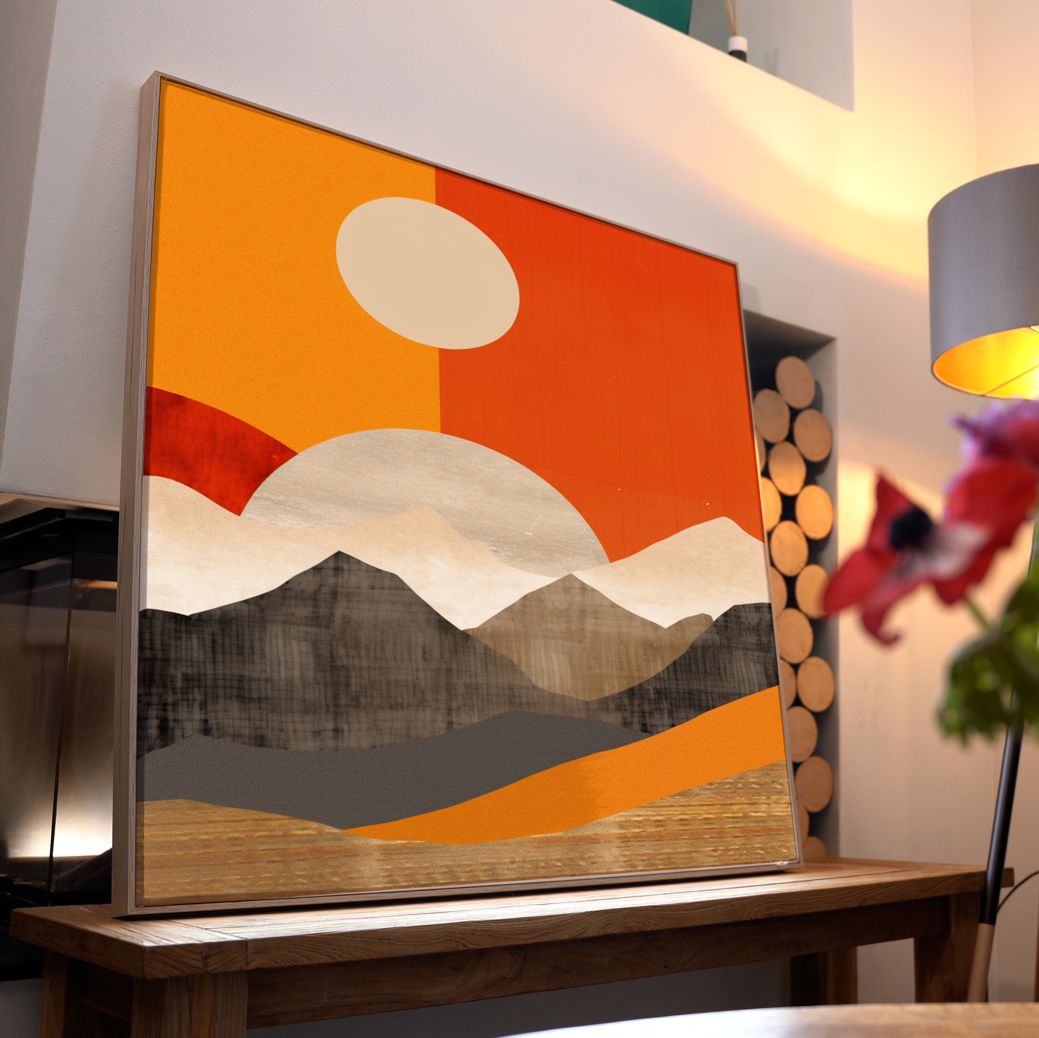 Abstrakte Berge 1 | LED Bild