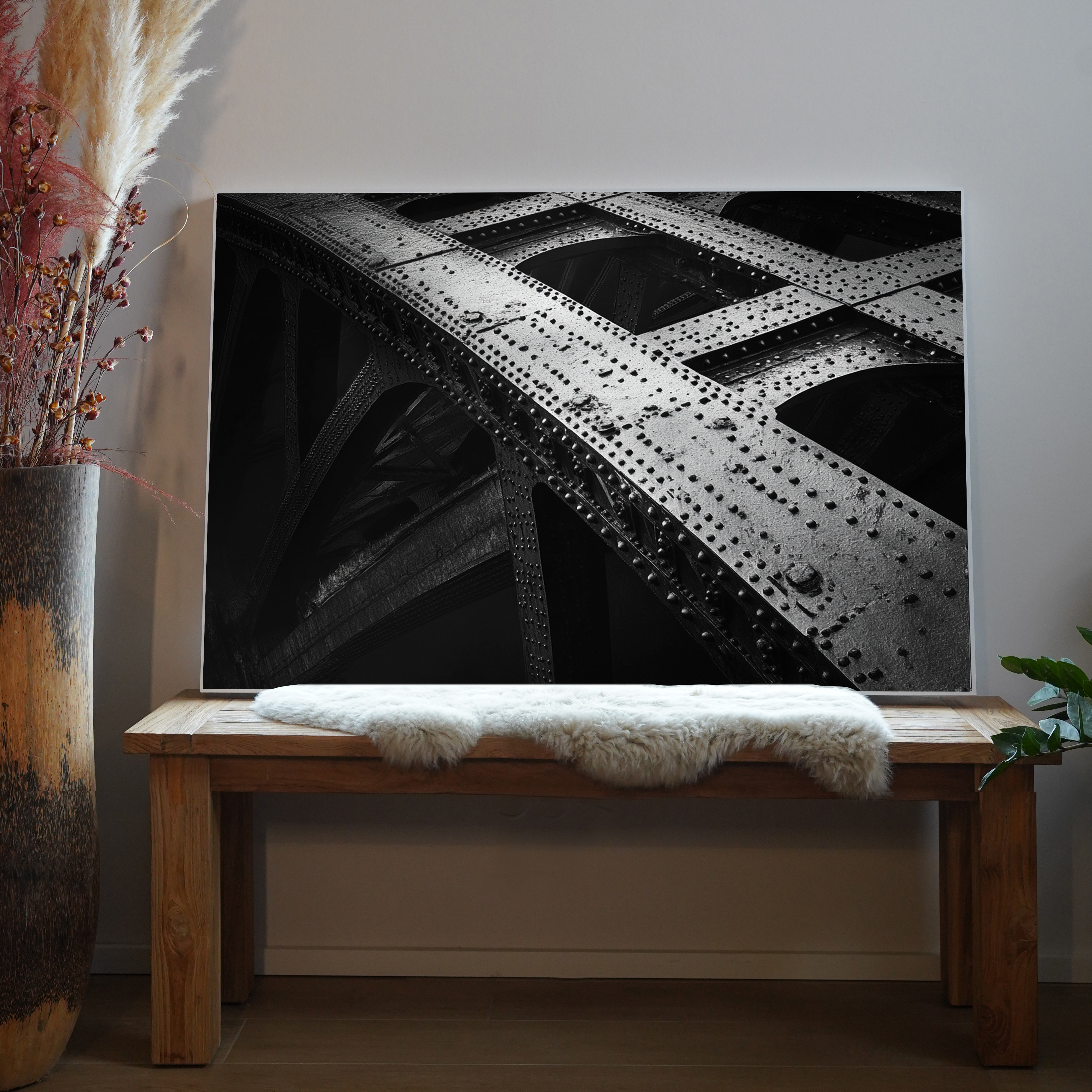 Brücke Schwarz & Weiß | LED Bild