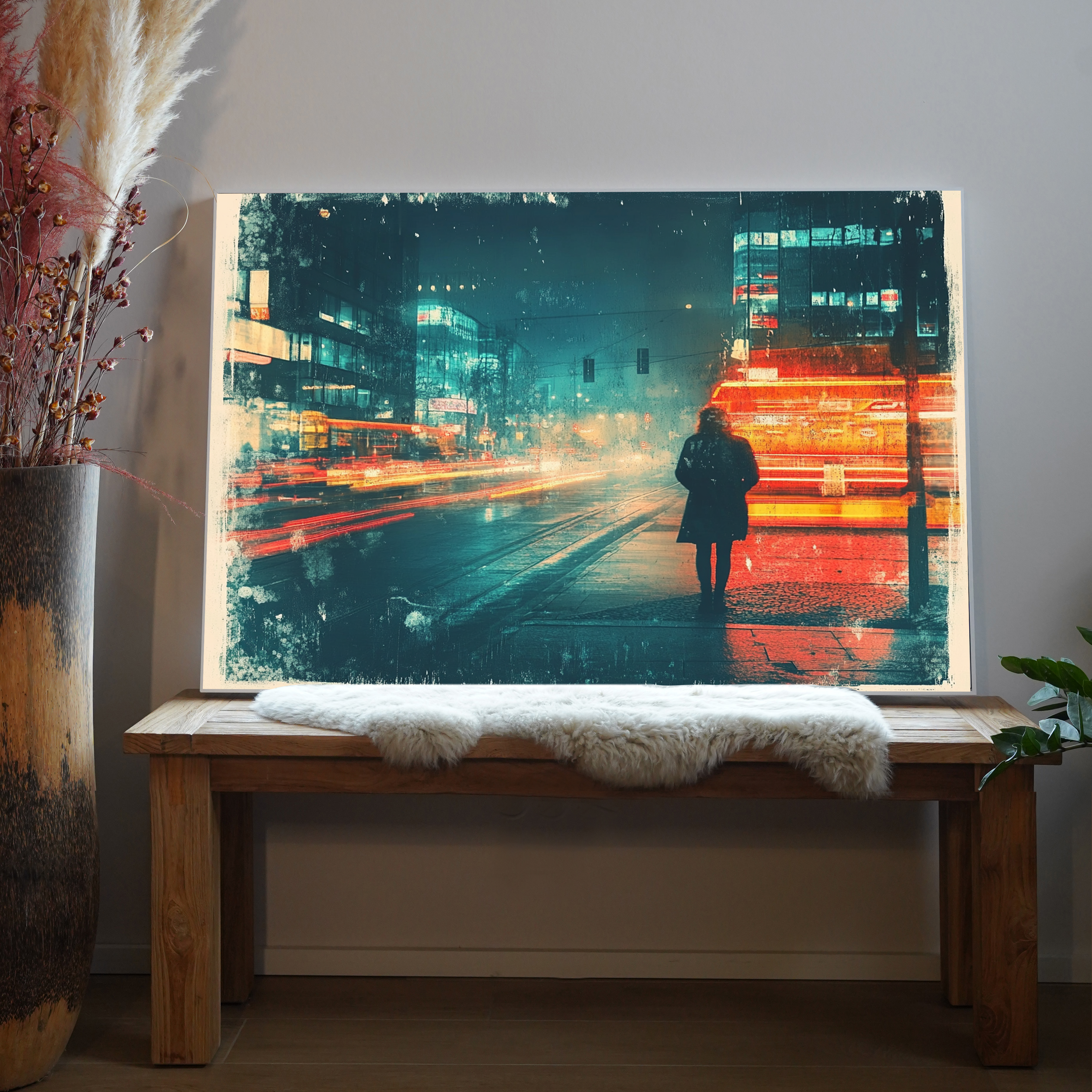 Großstadt Neon | LED Bild