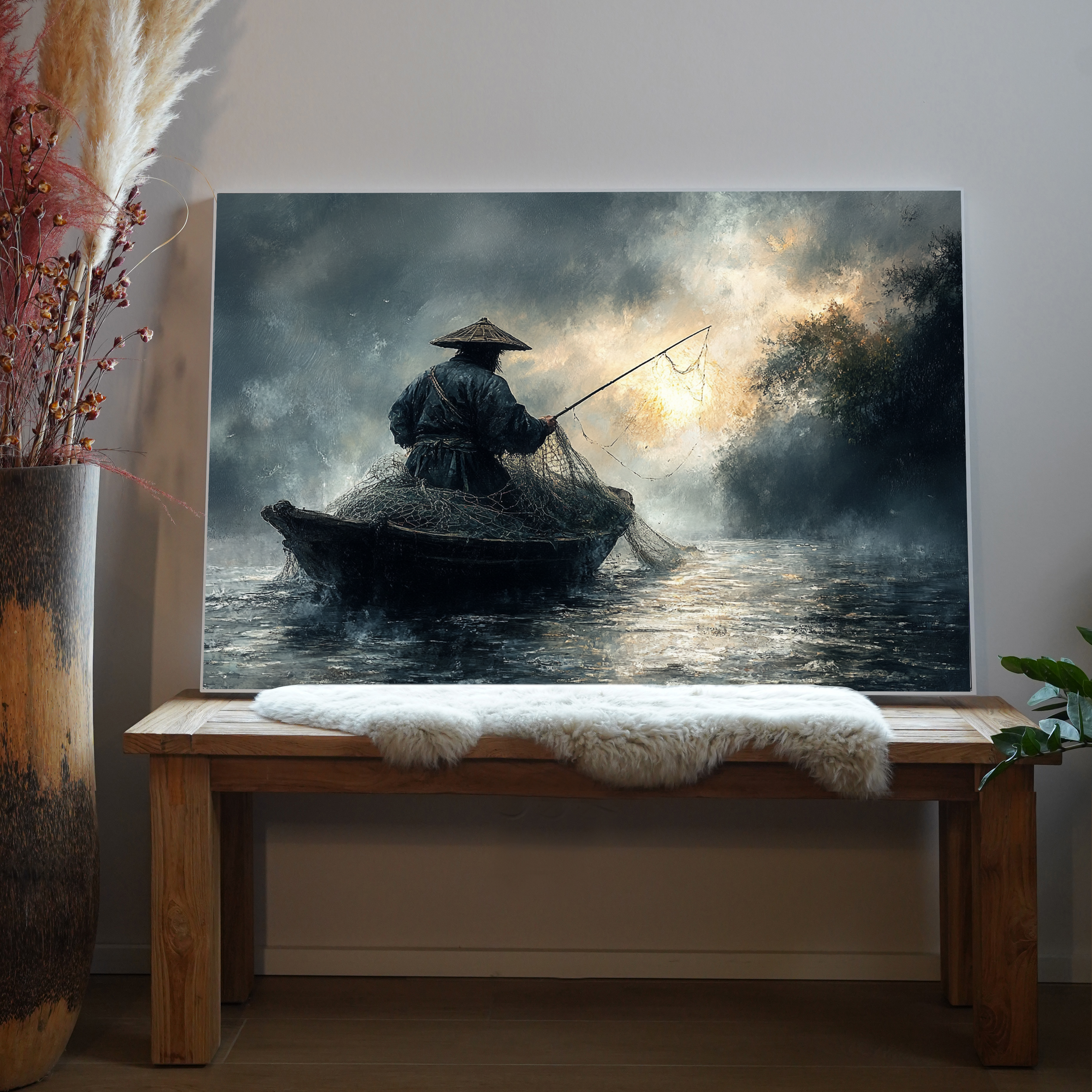 Asiatischer Fischer 1 | LED Bild