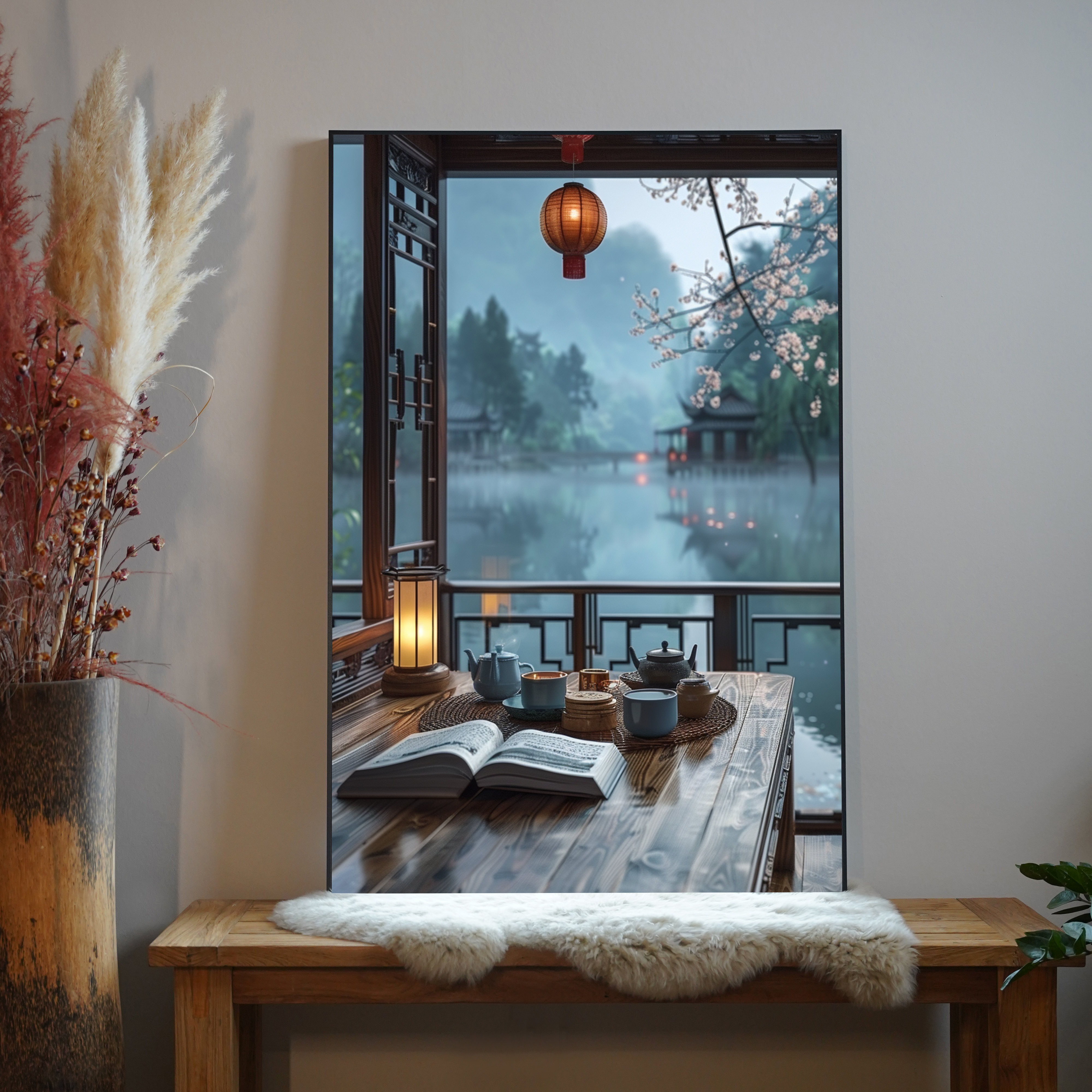 Gemütliches Fenster 2 | LED Bild