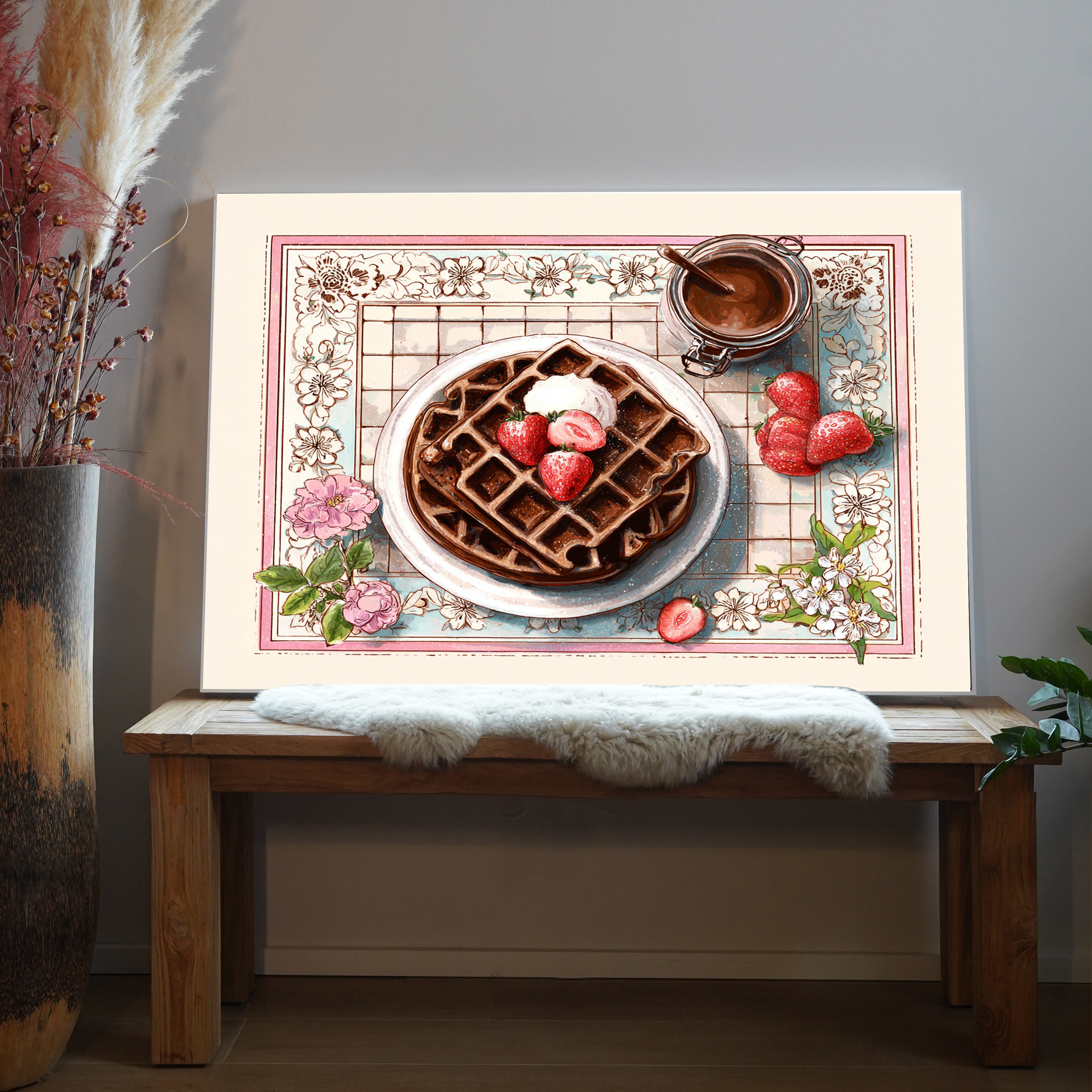 Waffel Illustriert 1 | LED Bild