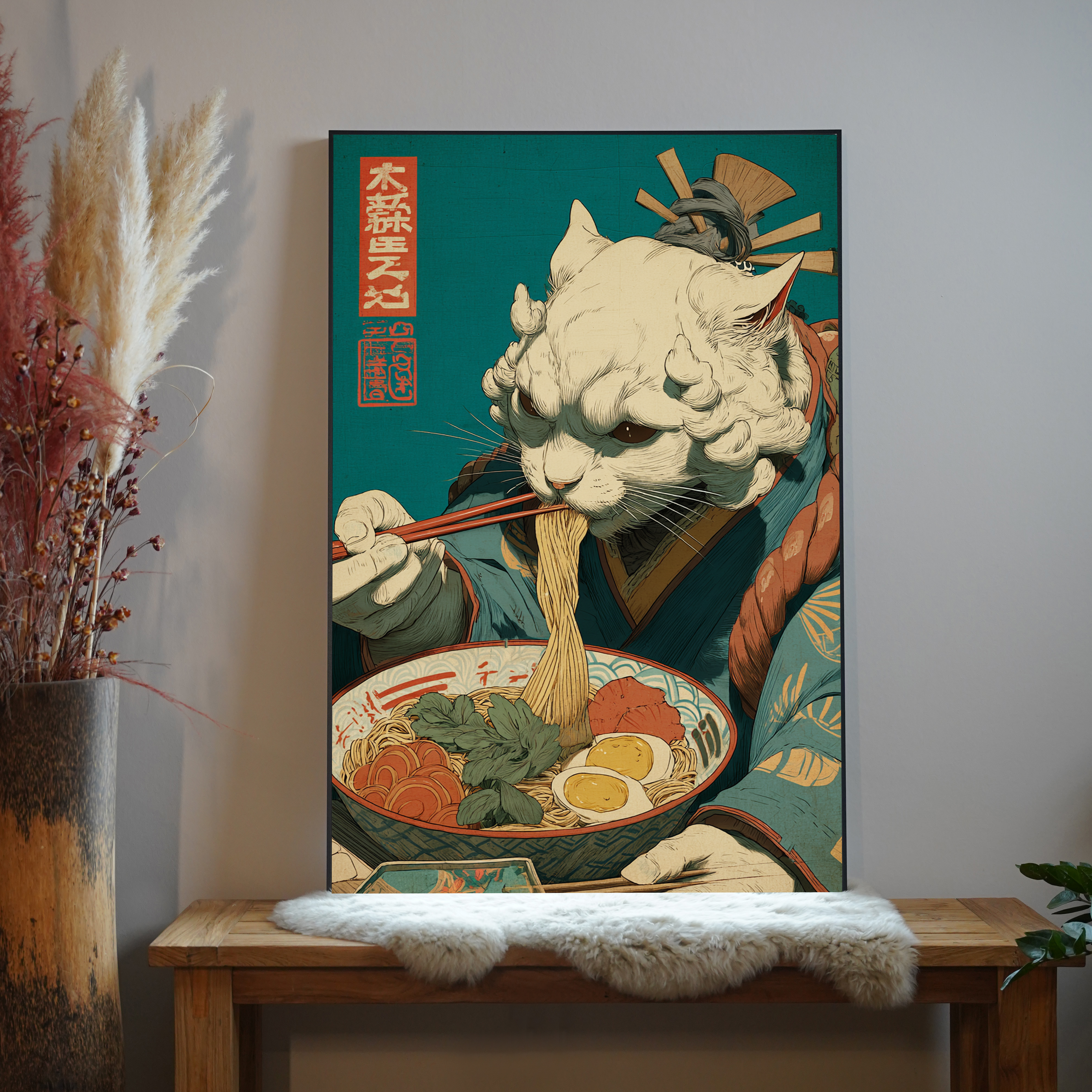 Katzen Ramen 4 | LED Bild