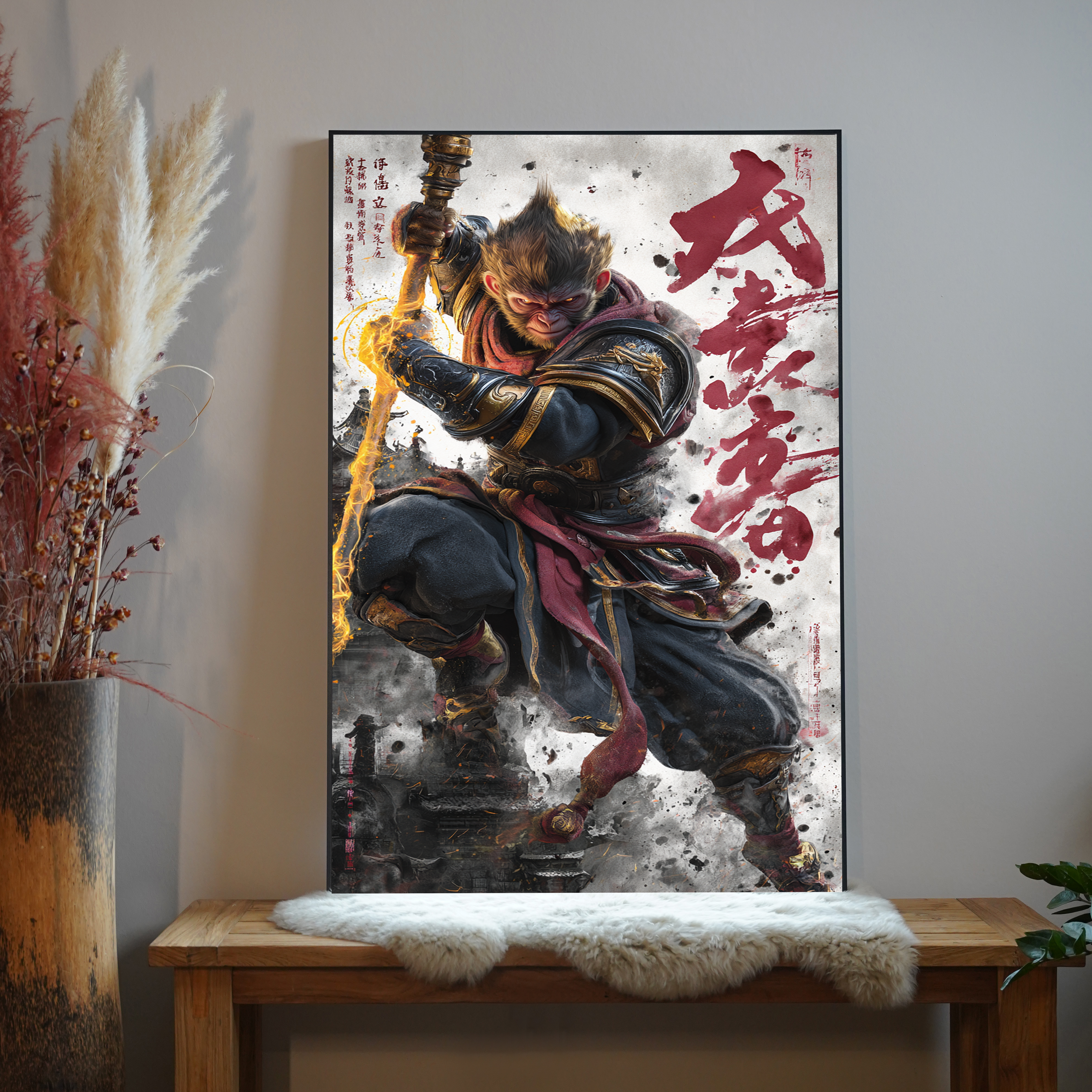 Asiatischer Affen Gott 2 | LED Bild