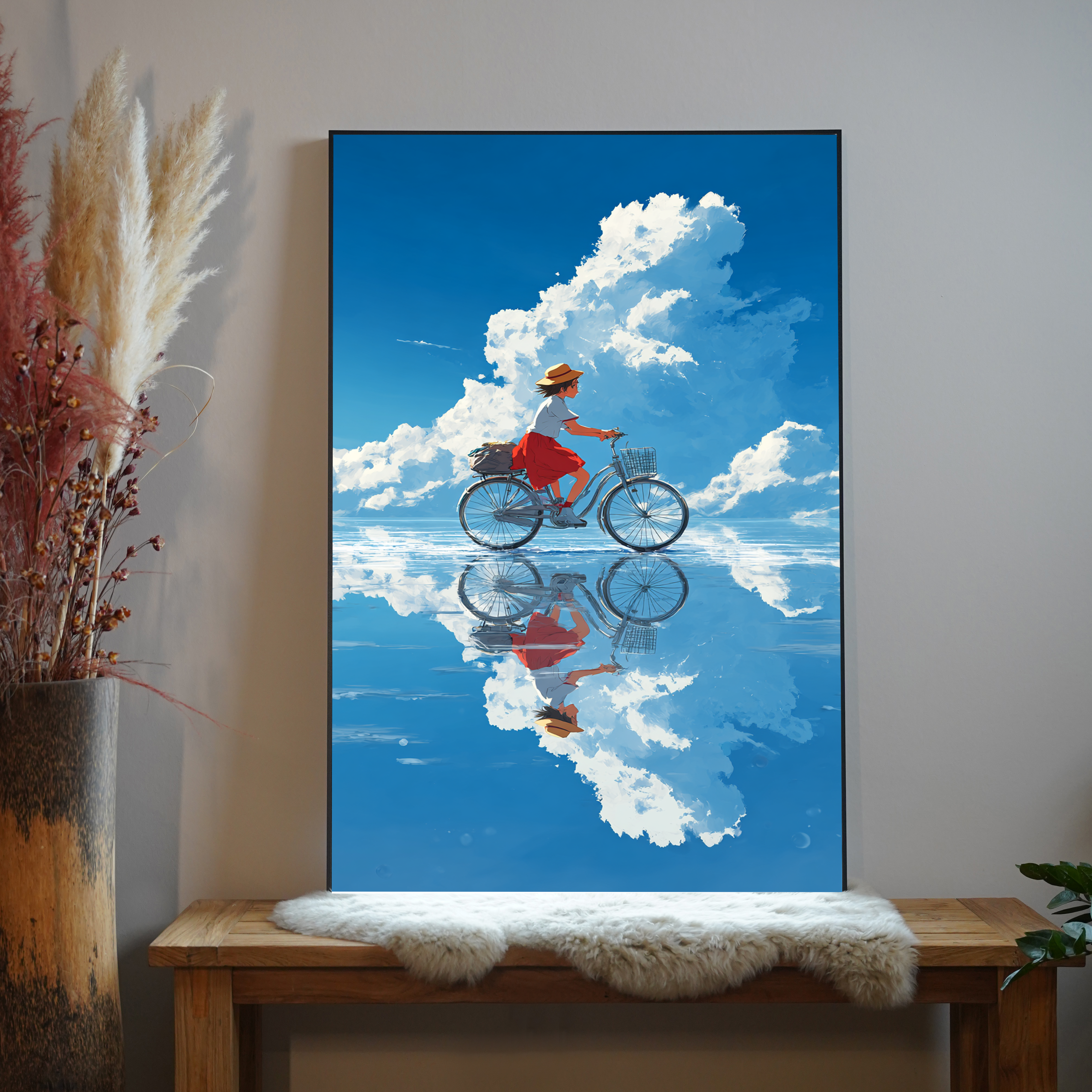 Fahrrad Spiegelung Anime 1 | LED Bild