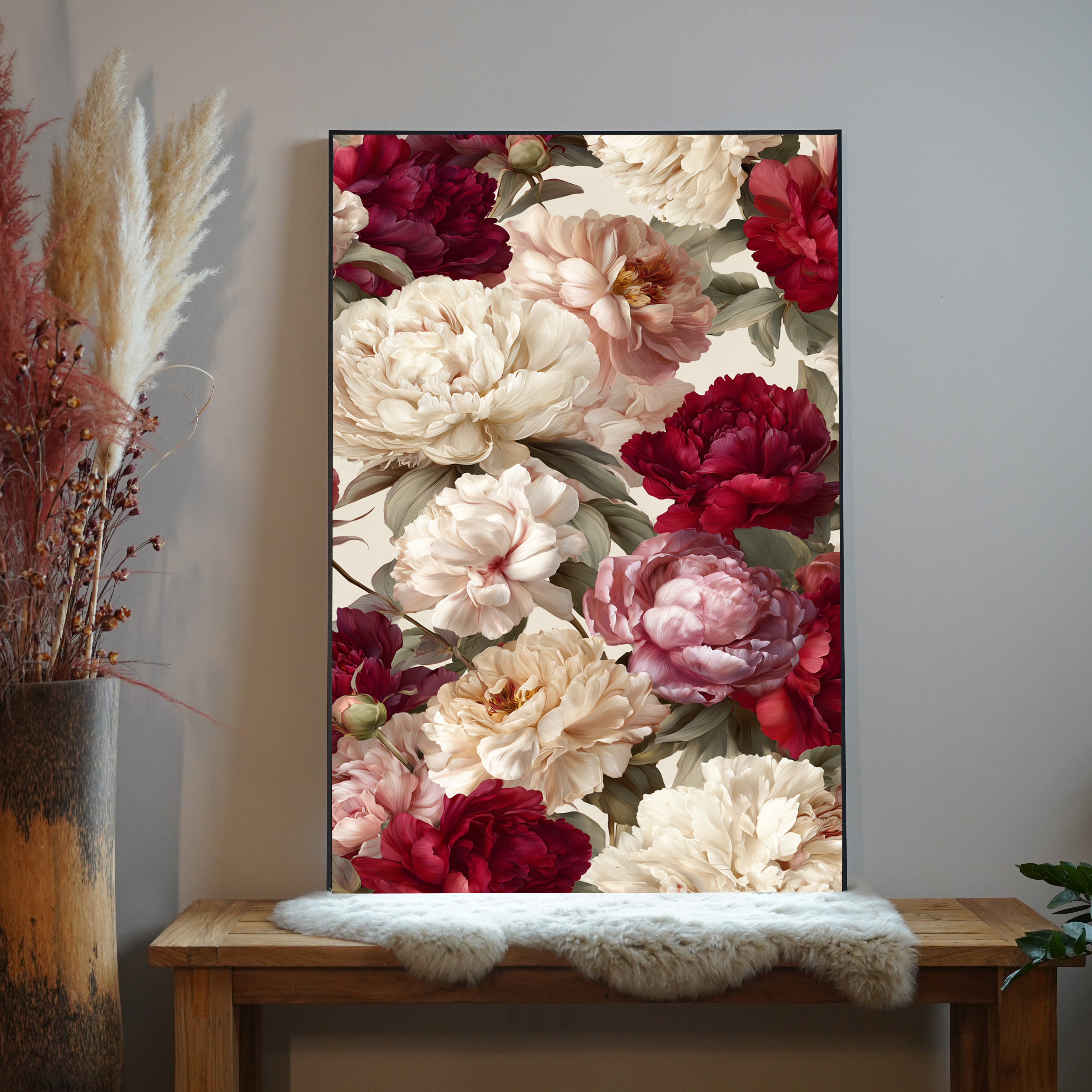 Pfingstrosen Illustriert 1 | LED Bild