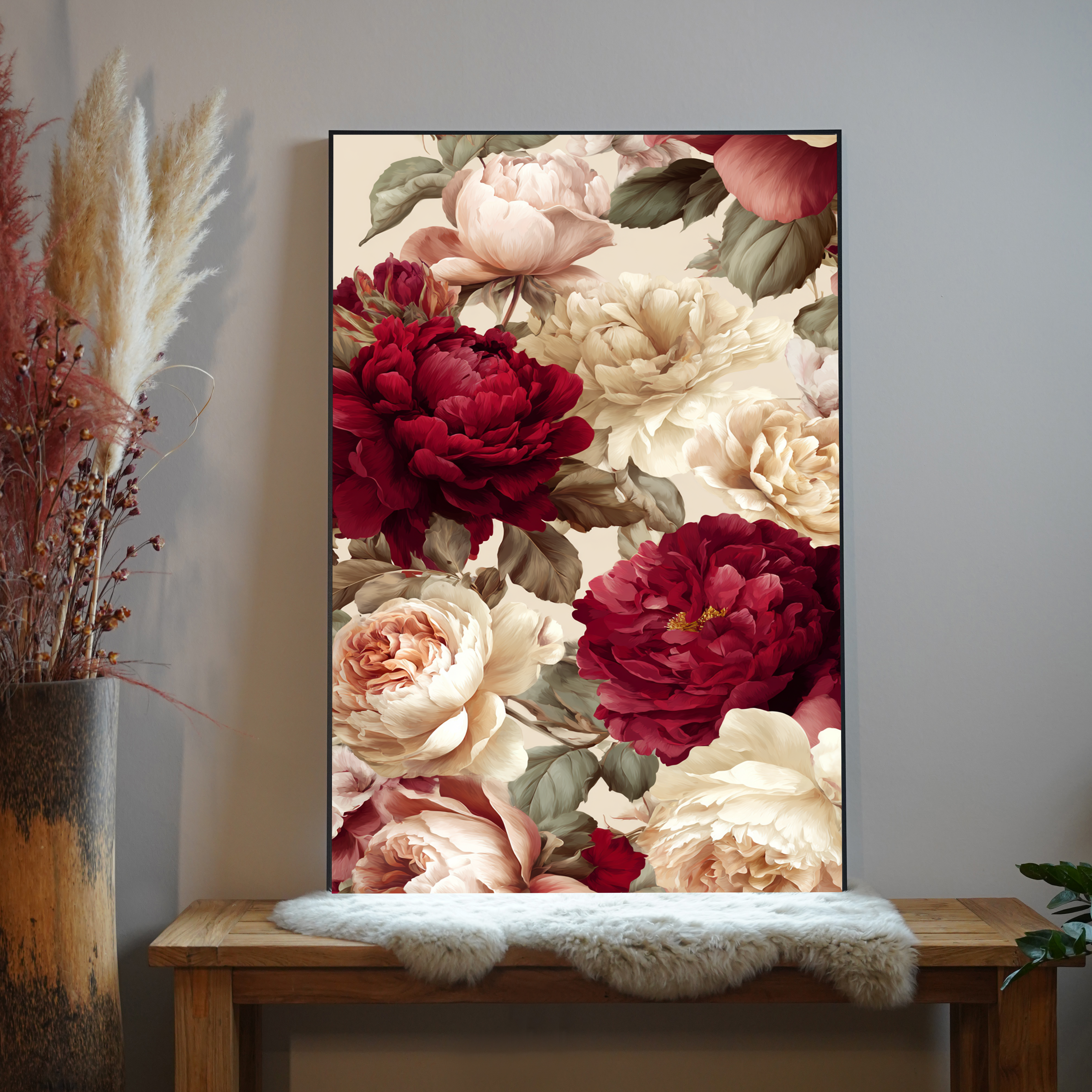 Pfingstrosen Illustriert 2 | LED Bild