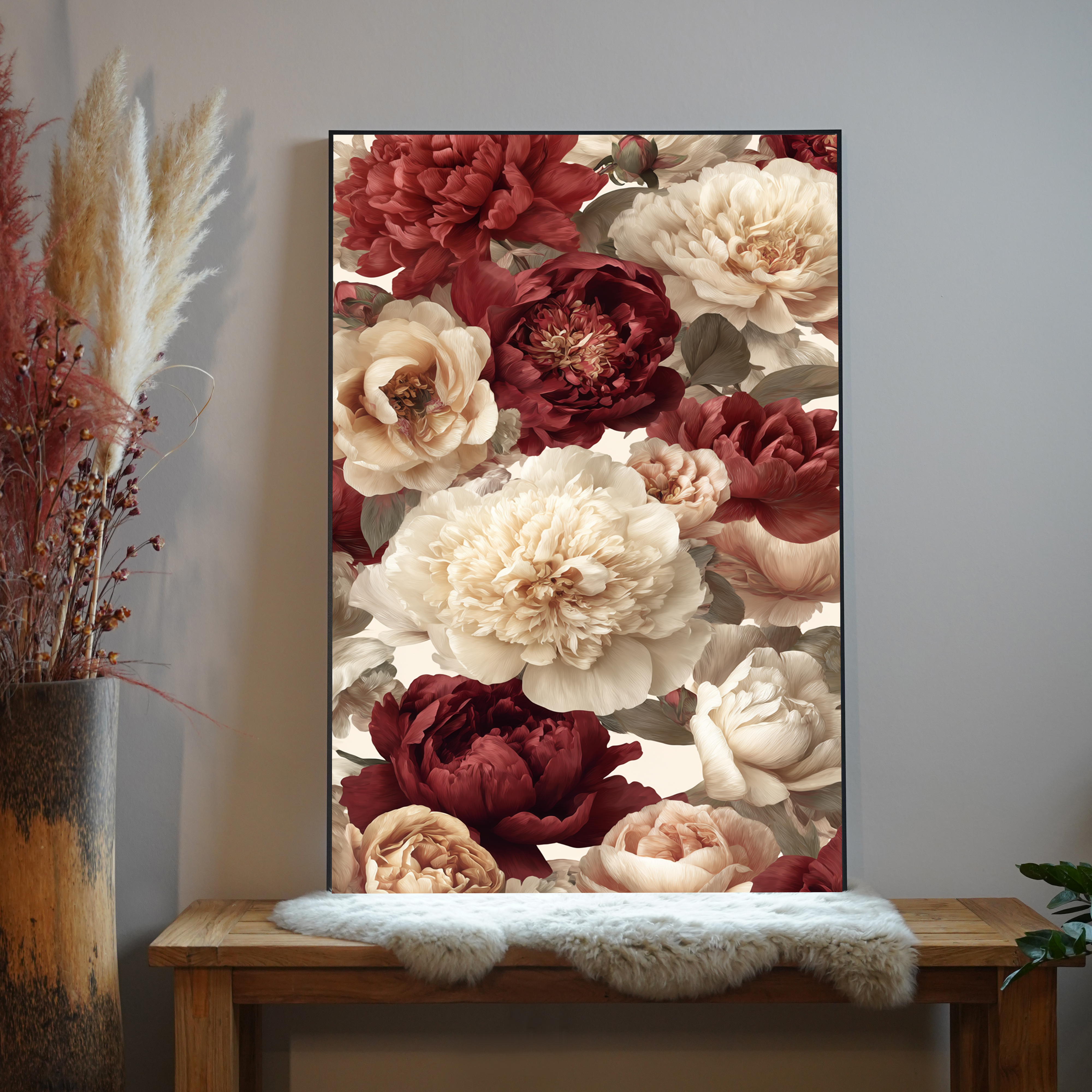 Pfingstrosen Illustriert 4 | LED Bild