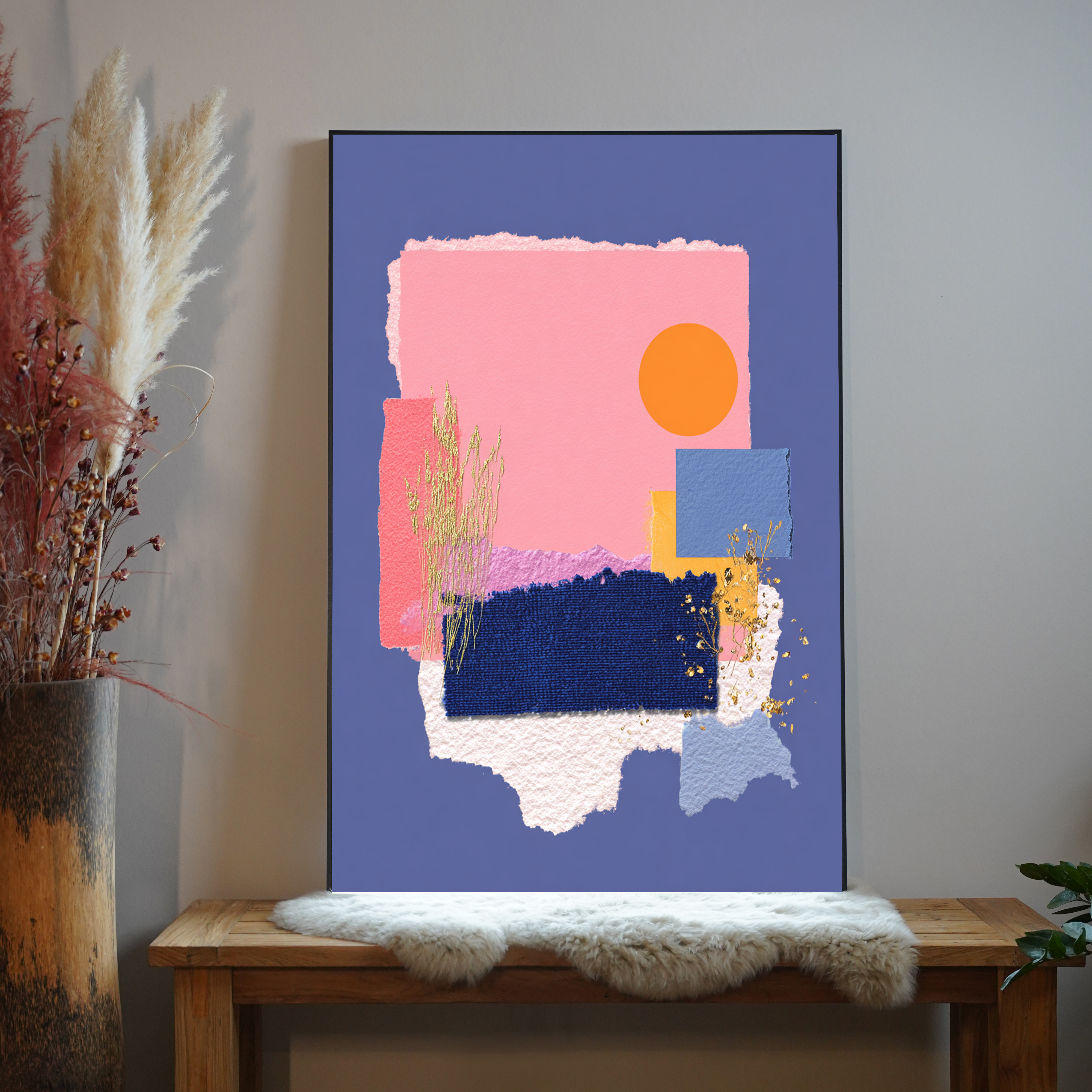 Gemälde Abstrakte Formen 2 | LED Bild