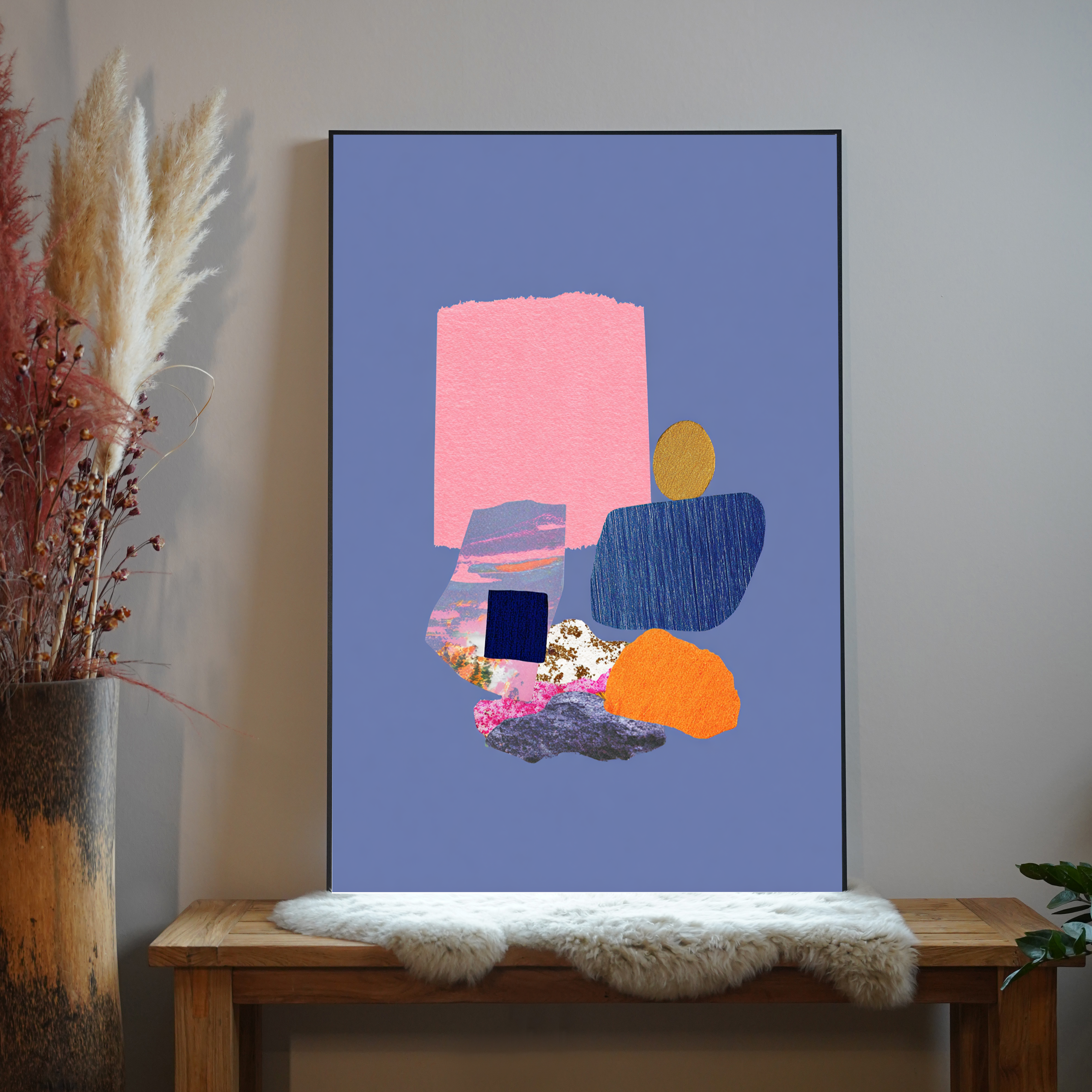 Gemälde Abstrakte Formen 3 | LED Bild