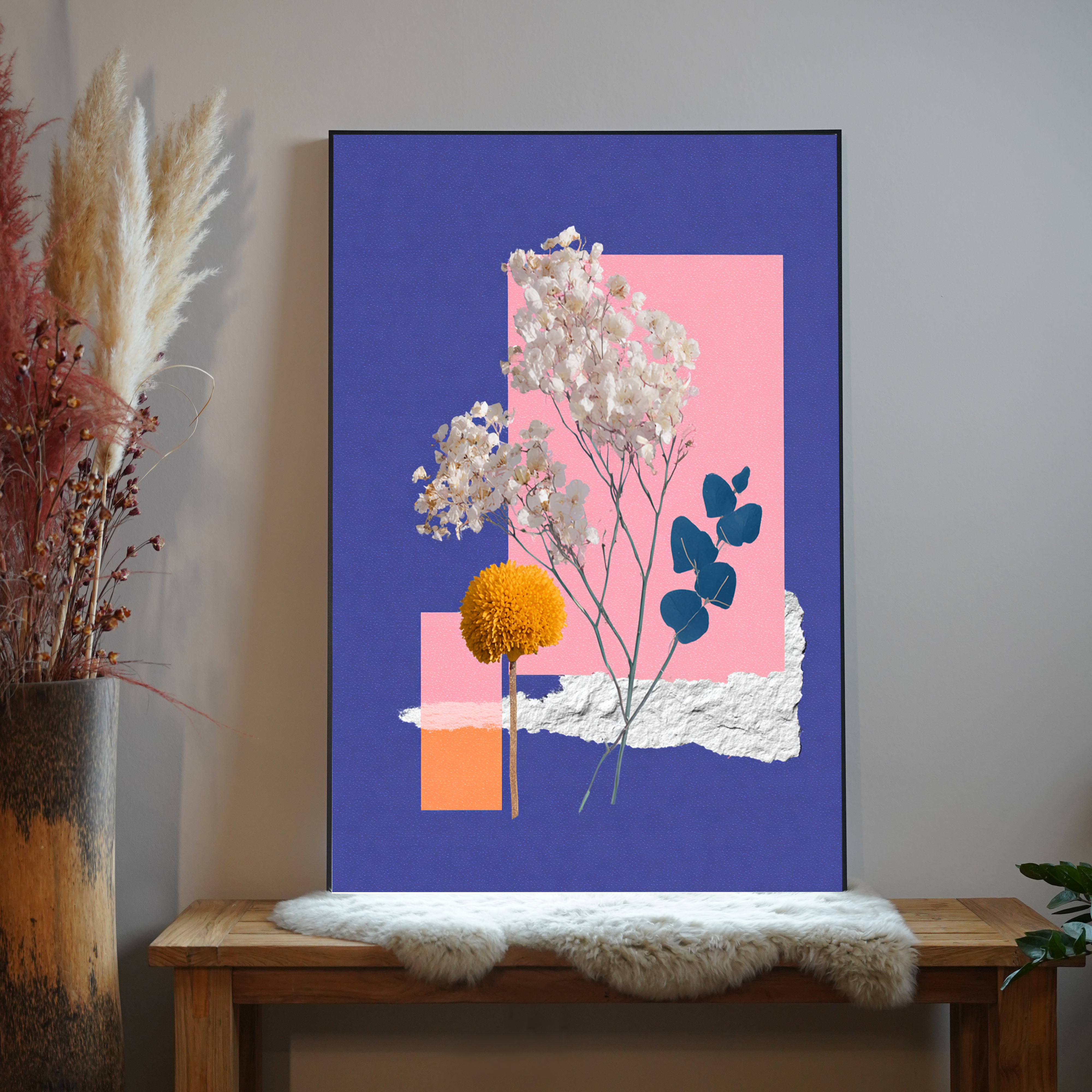 Gemälde Abstrakte Formen 4 | LED Bild