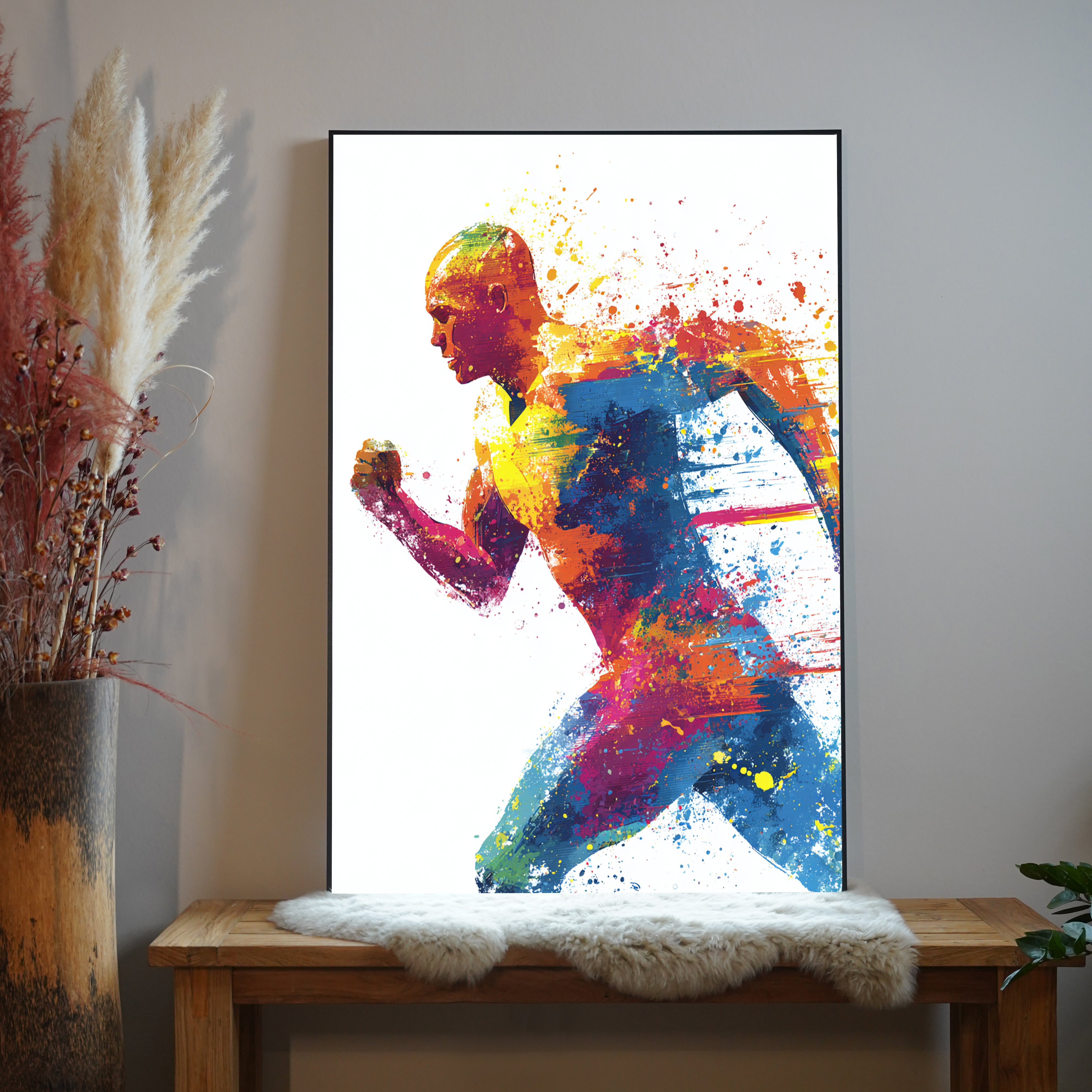 Läufer Bunt Abstrakt 2 | LED Bild