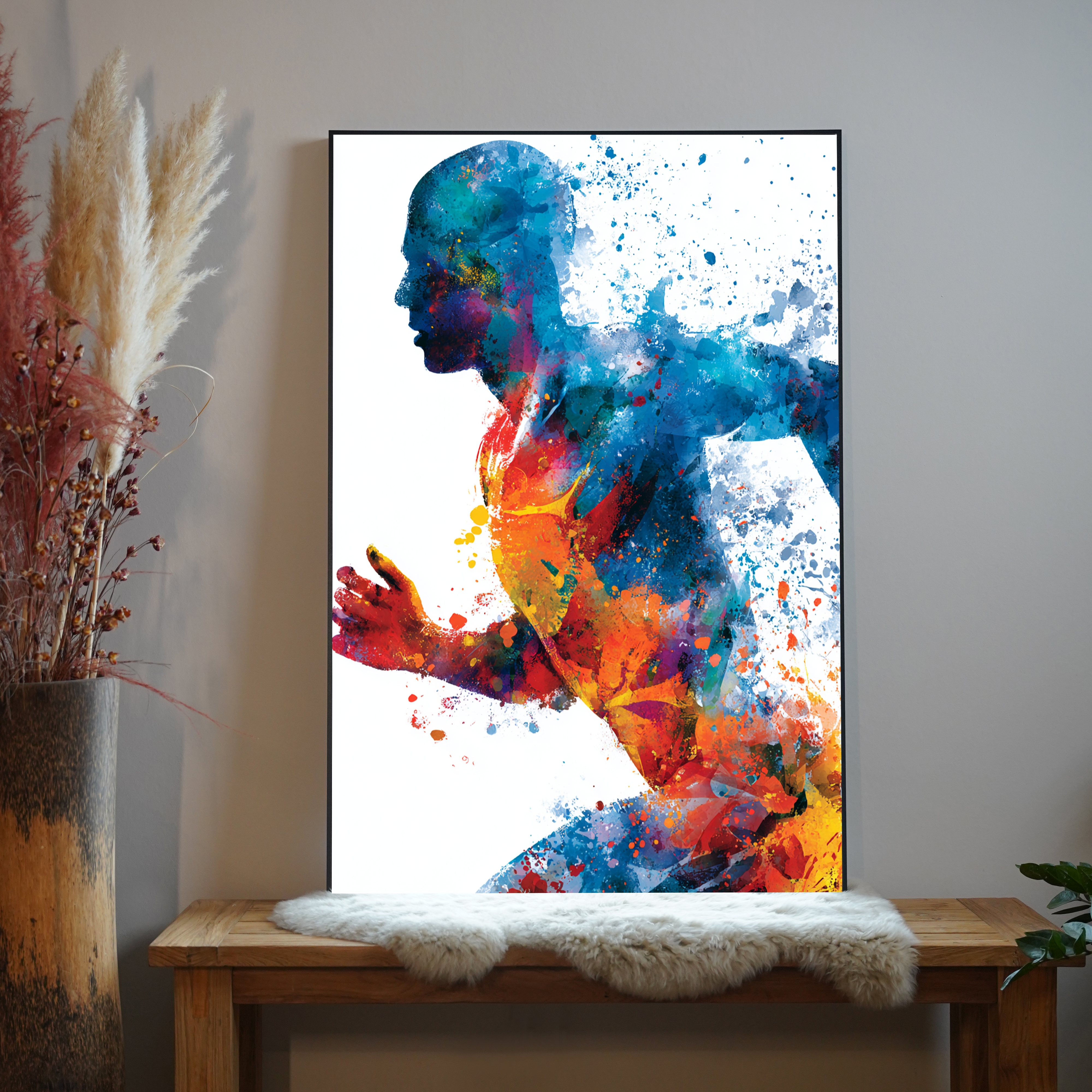 Läufer Bunt Abstrakt 3 | LED Bild