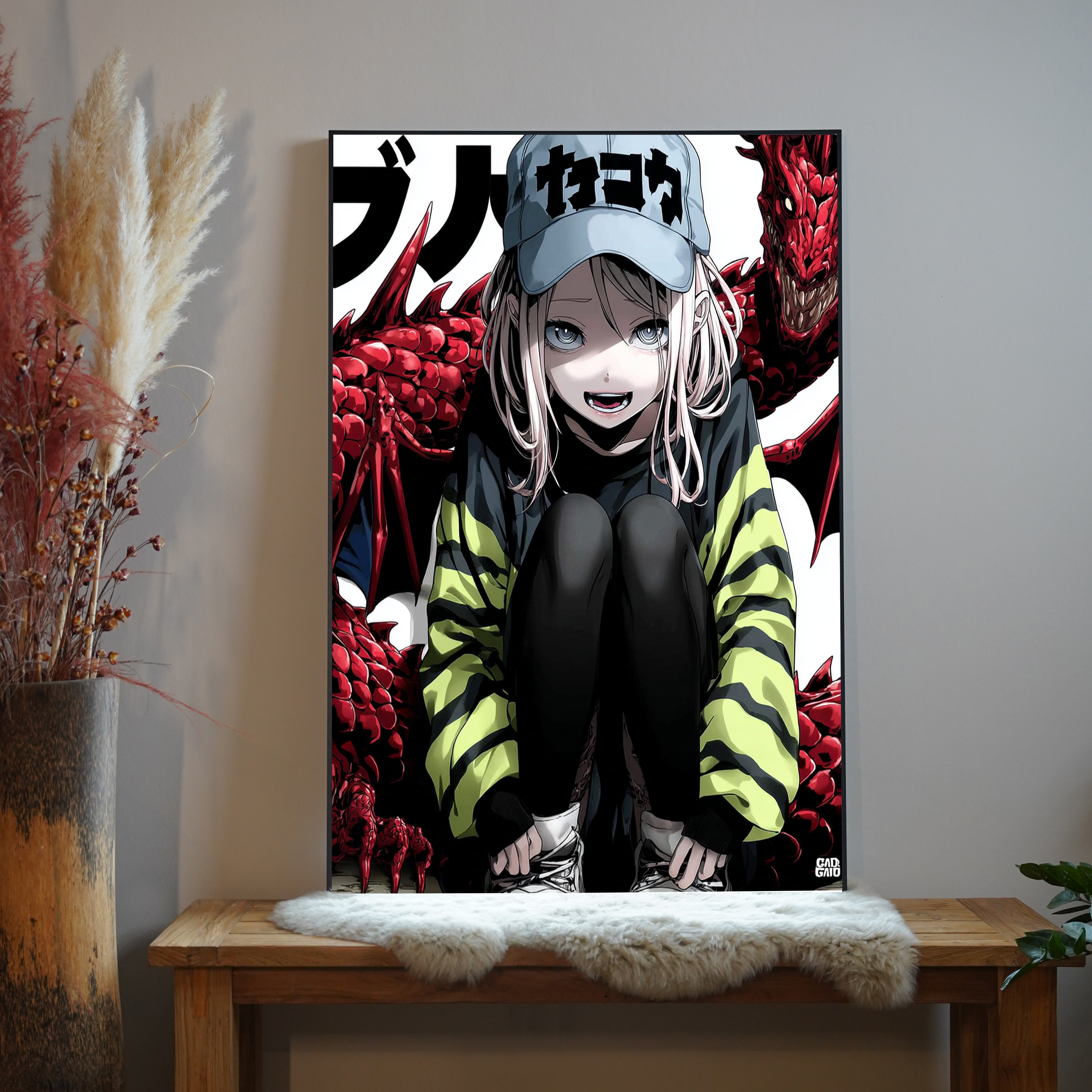 Mädchen Drache Anime 2 | LED Bild