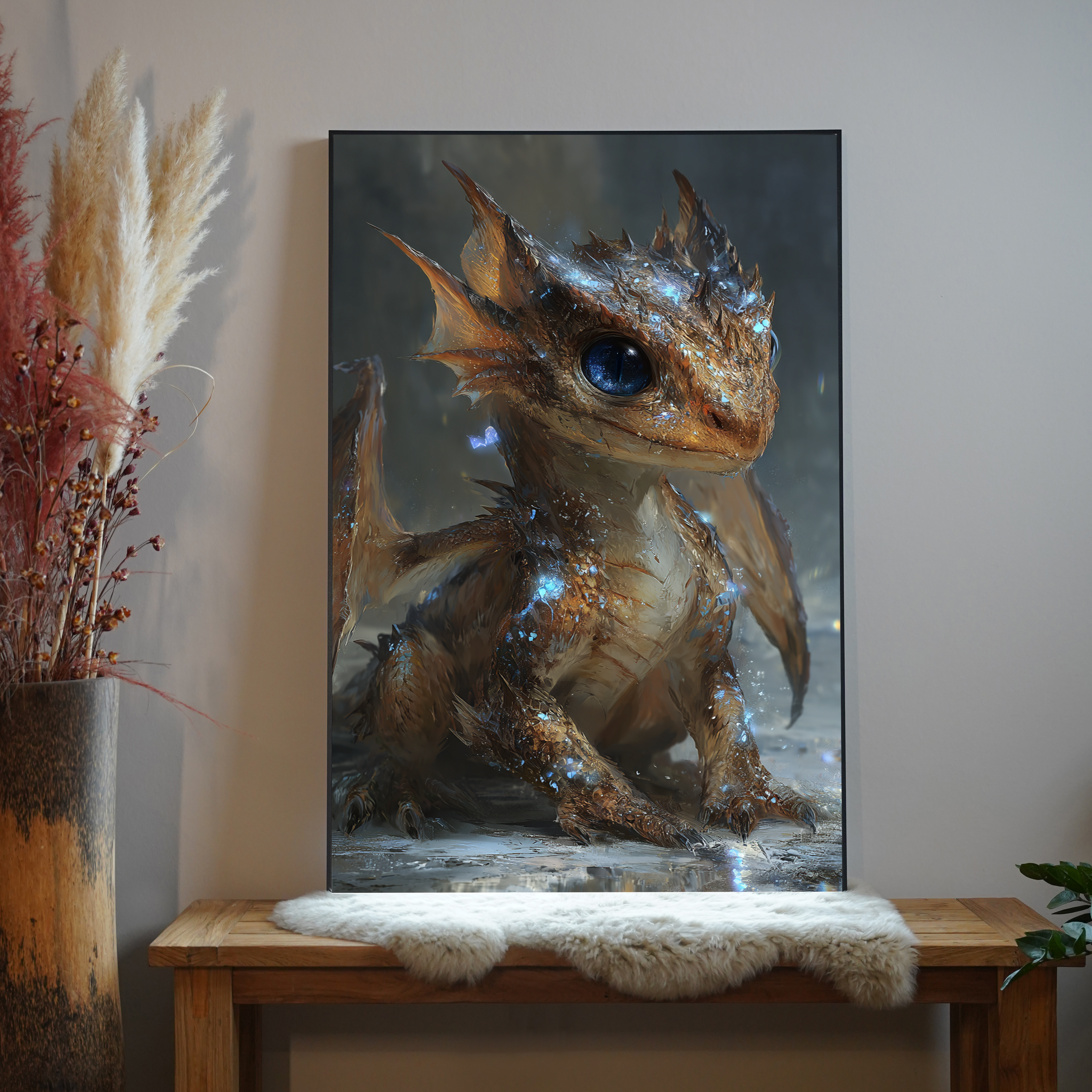 Baby Drache 2 | LED Bild