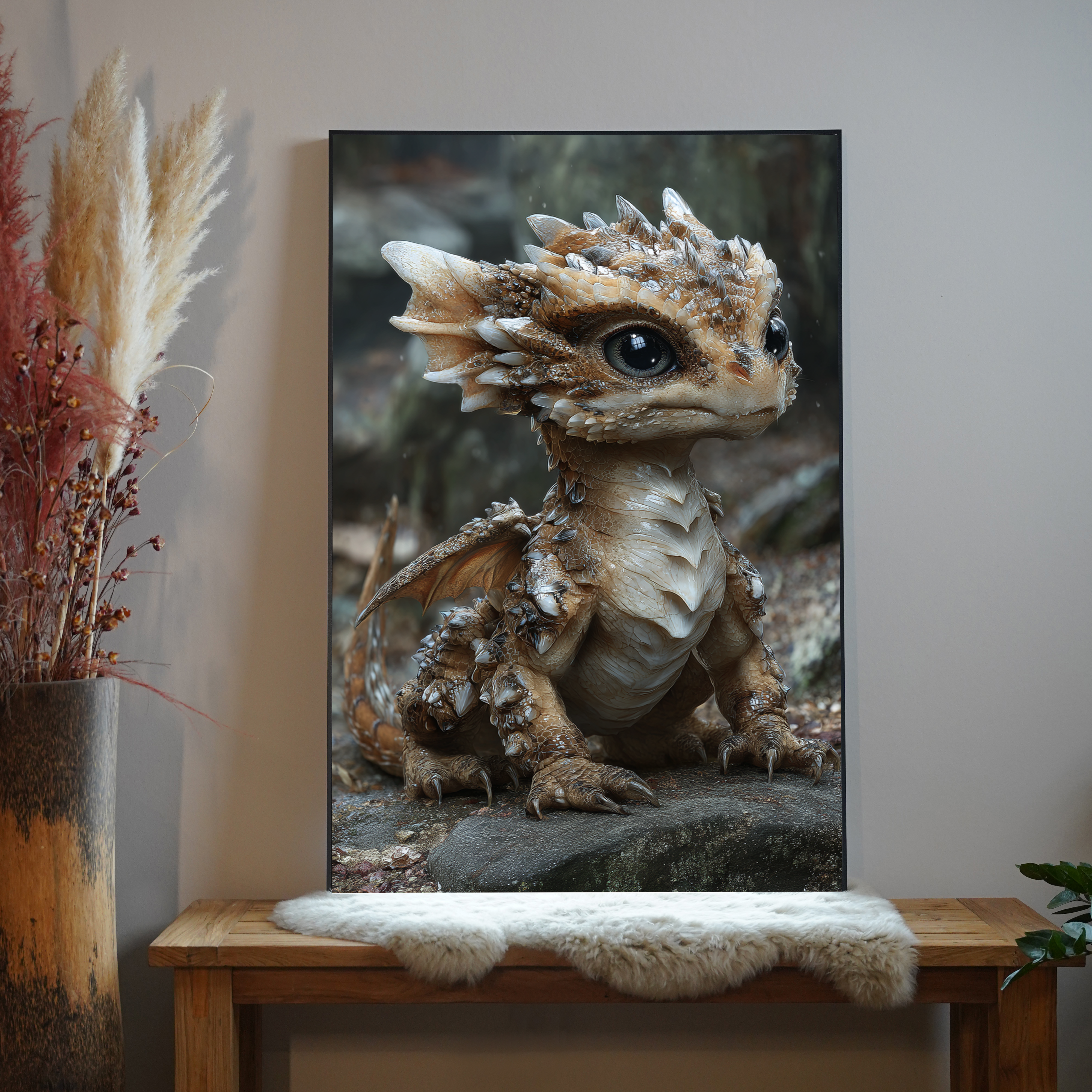 Baby Drache 3 | LED Bild