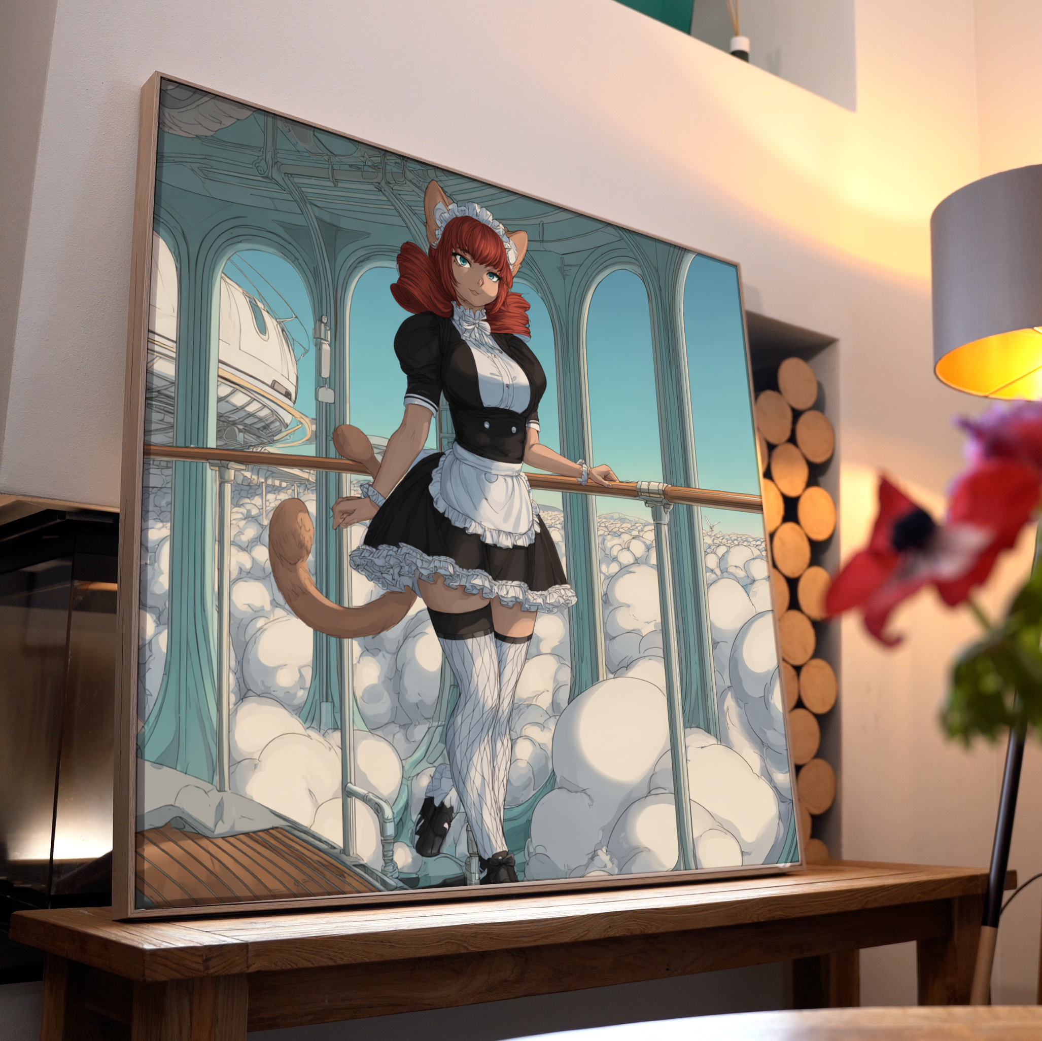 Fuchs Frau Anime 2 | LED Bild