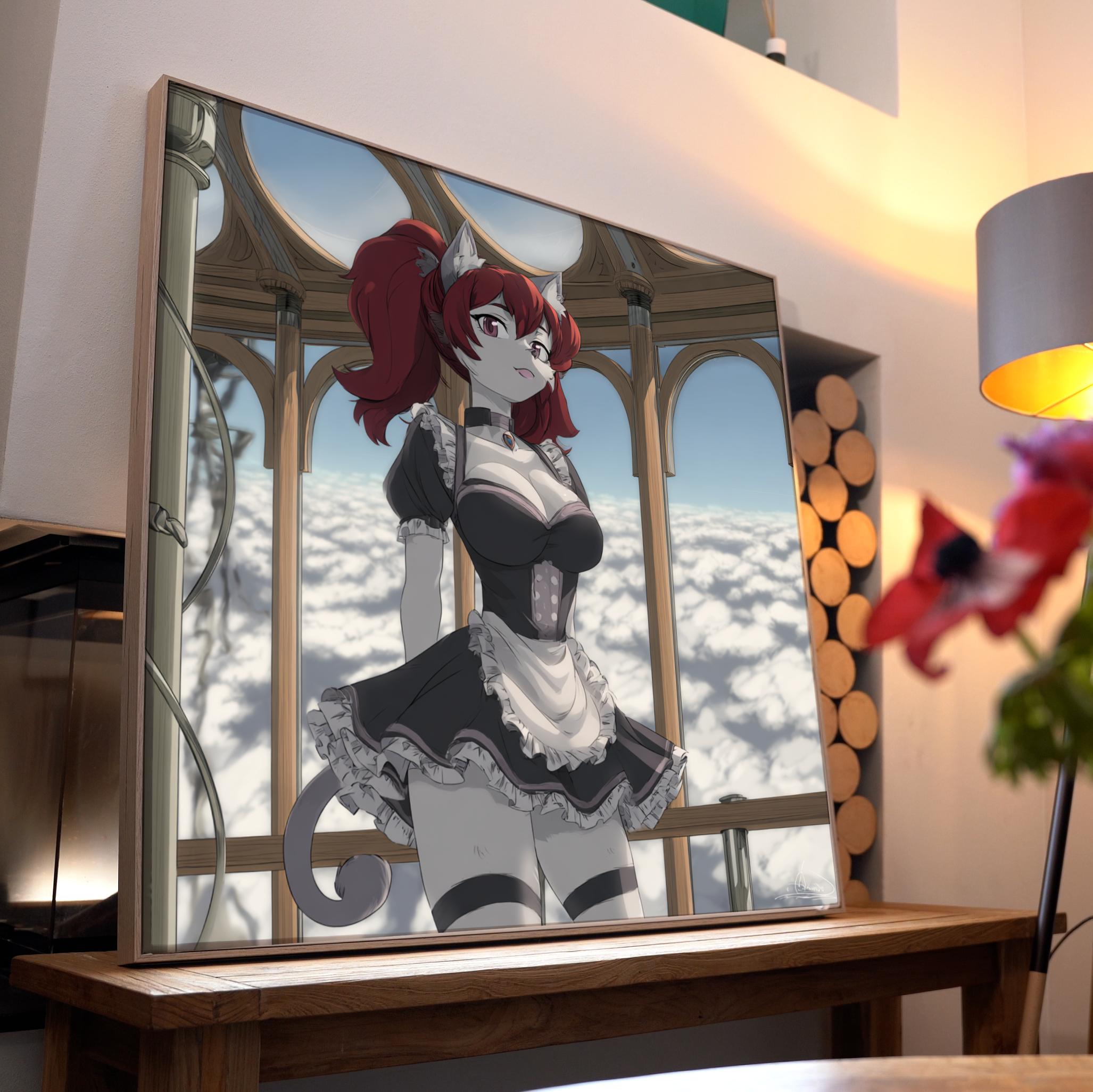 Fuchs Frau Anime 3 | LED Bild