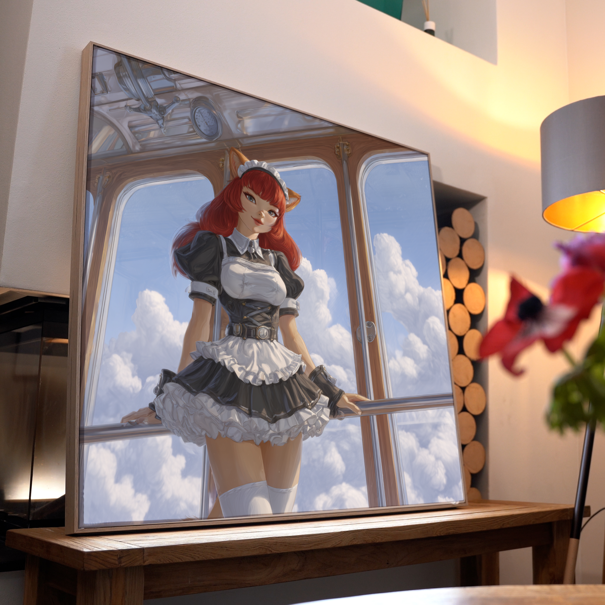 Fuchs Frau Anime 4 | LED Bild