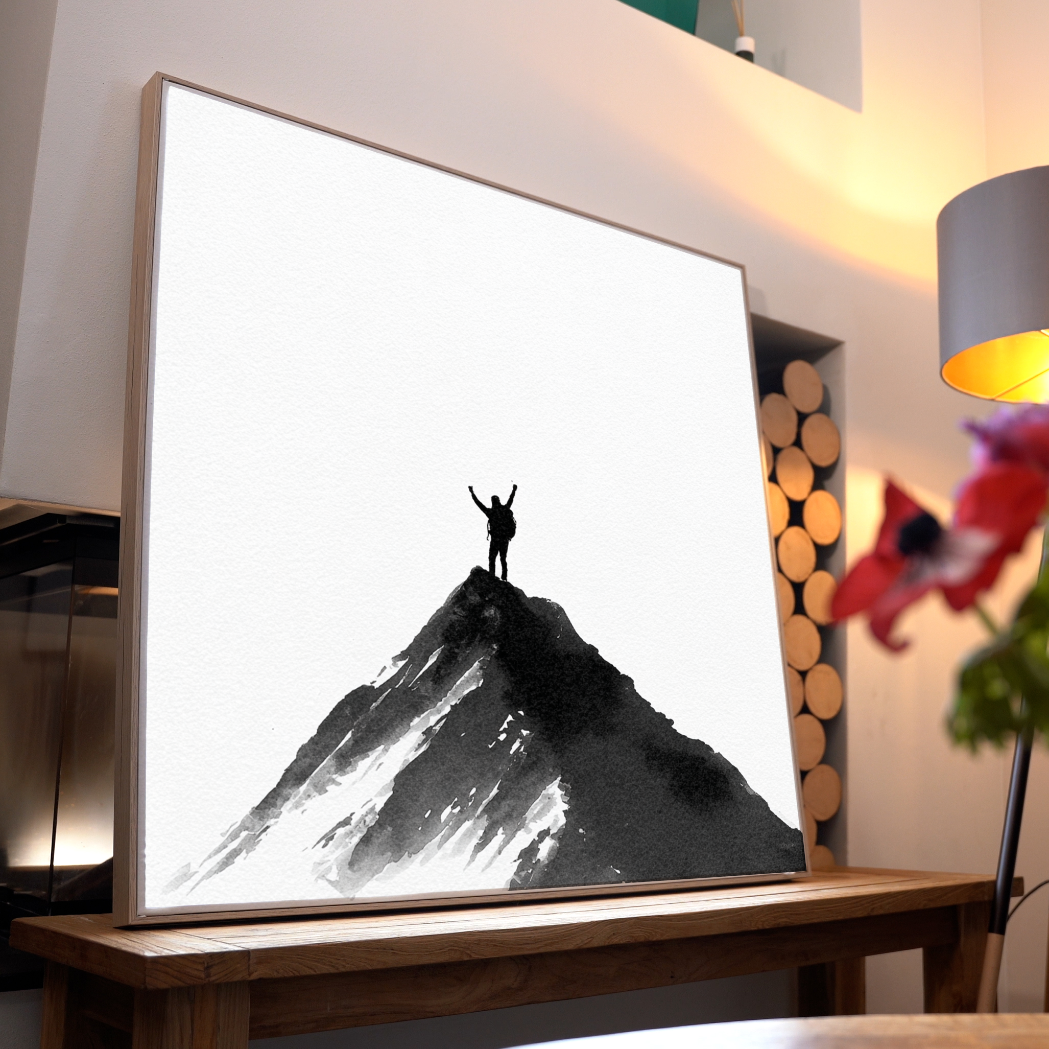 Bergsteiger Silhouette 4 | LED Bild