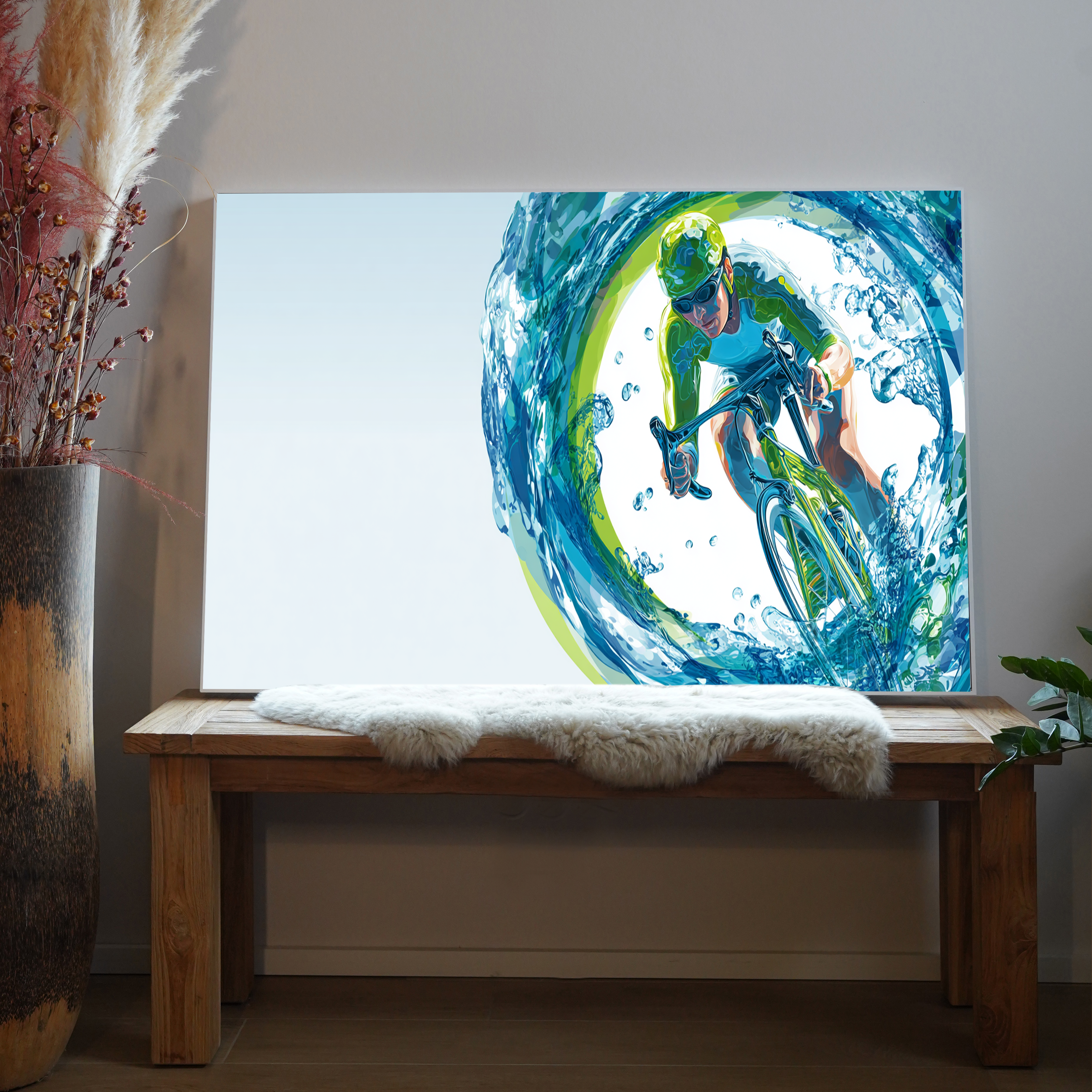 Fahrrad Wasser 2 | LED Bild