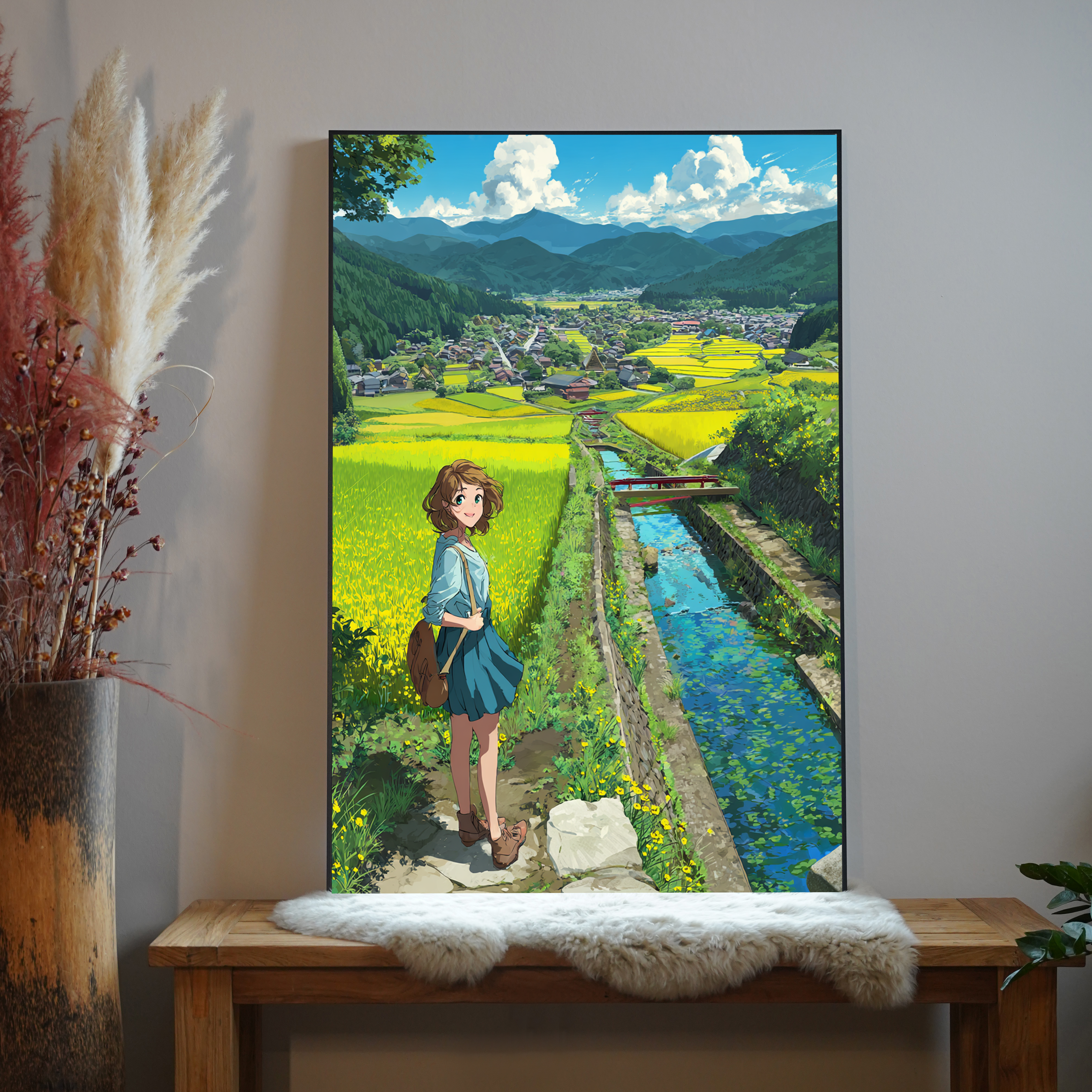 Bach Mädchen Anime 3 | LED Bild