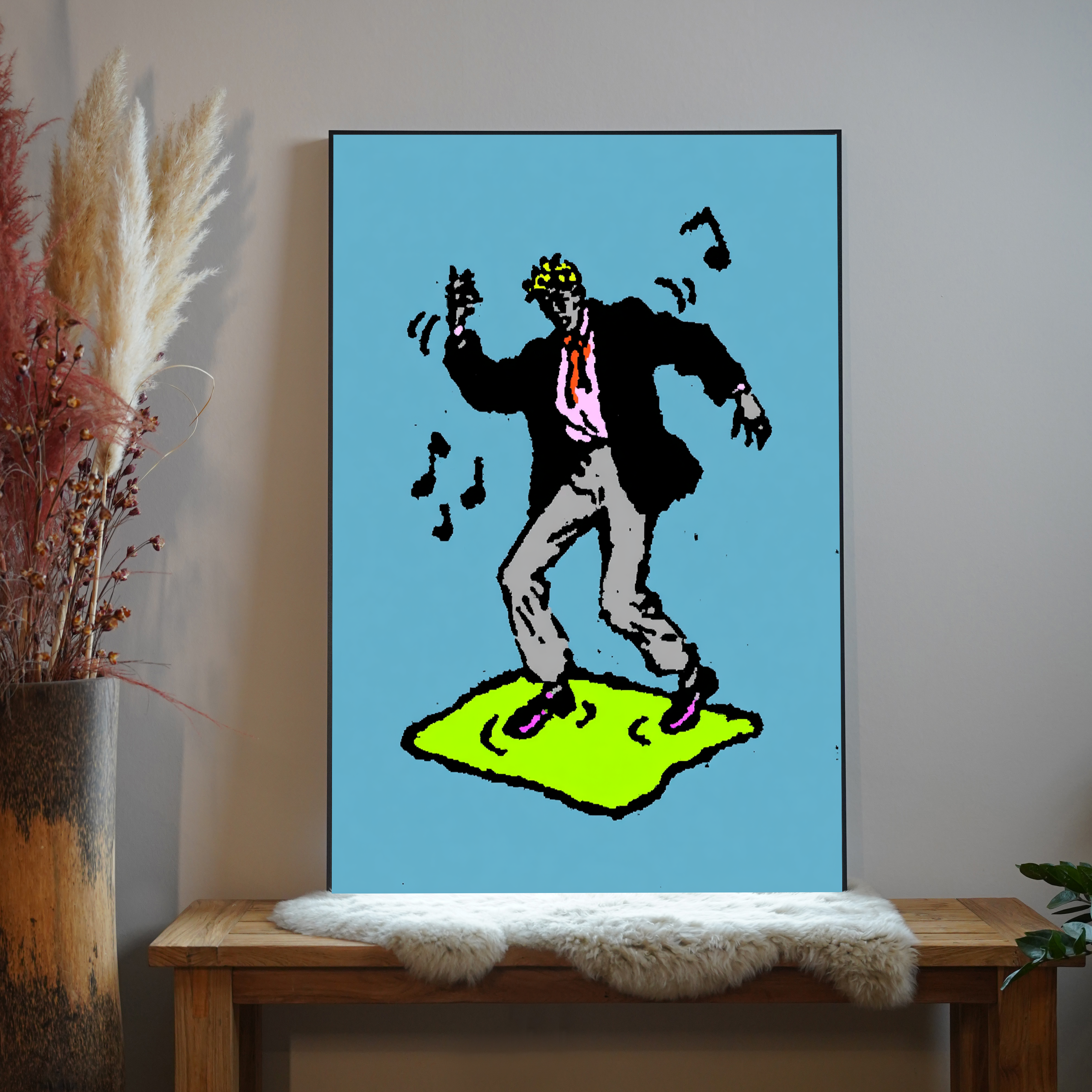 Tanzende Figuren Illustriert 2 | LED Bild