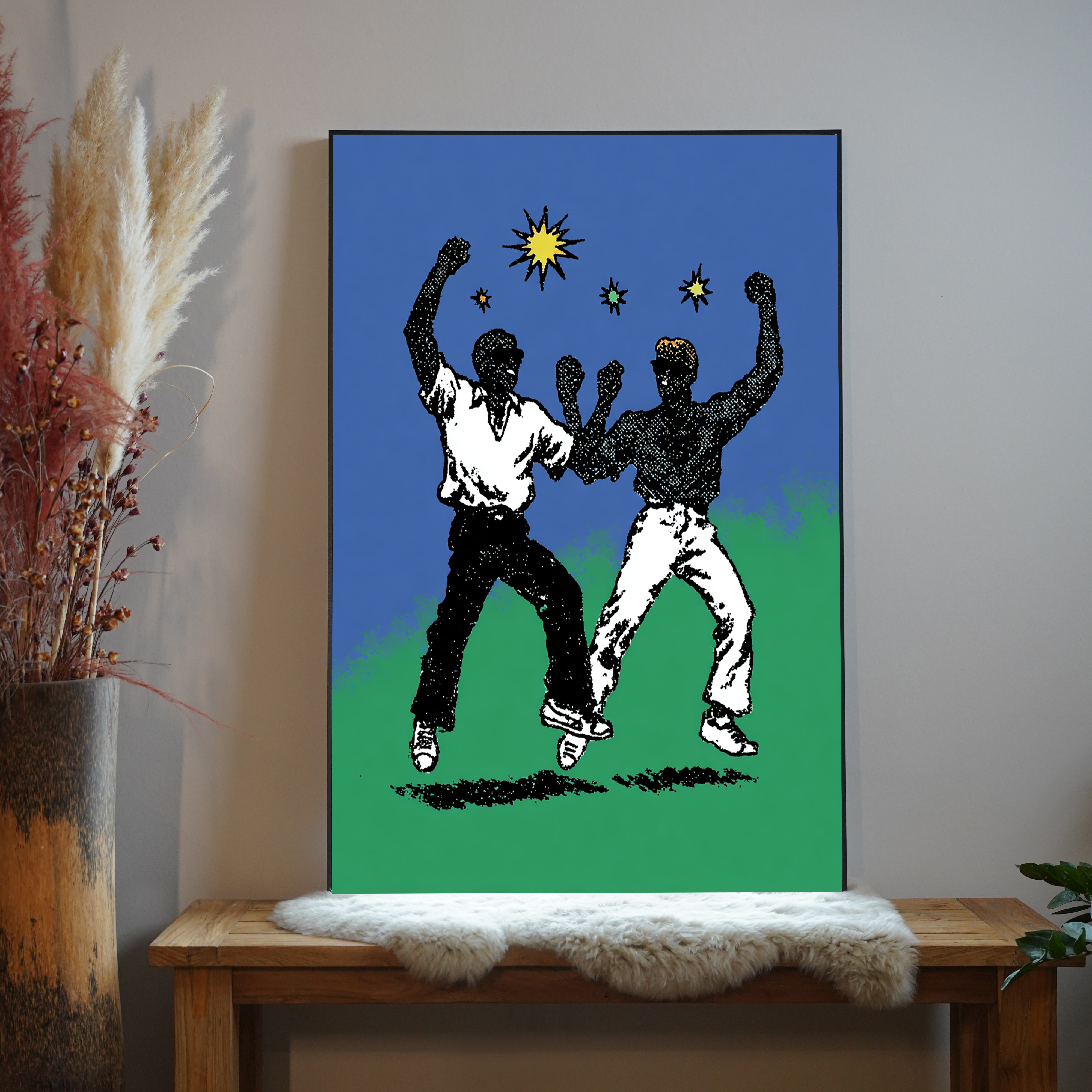 Tanzende Figuren Illustriert 4 | LED Bild