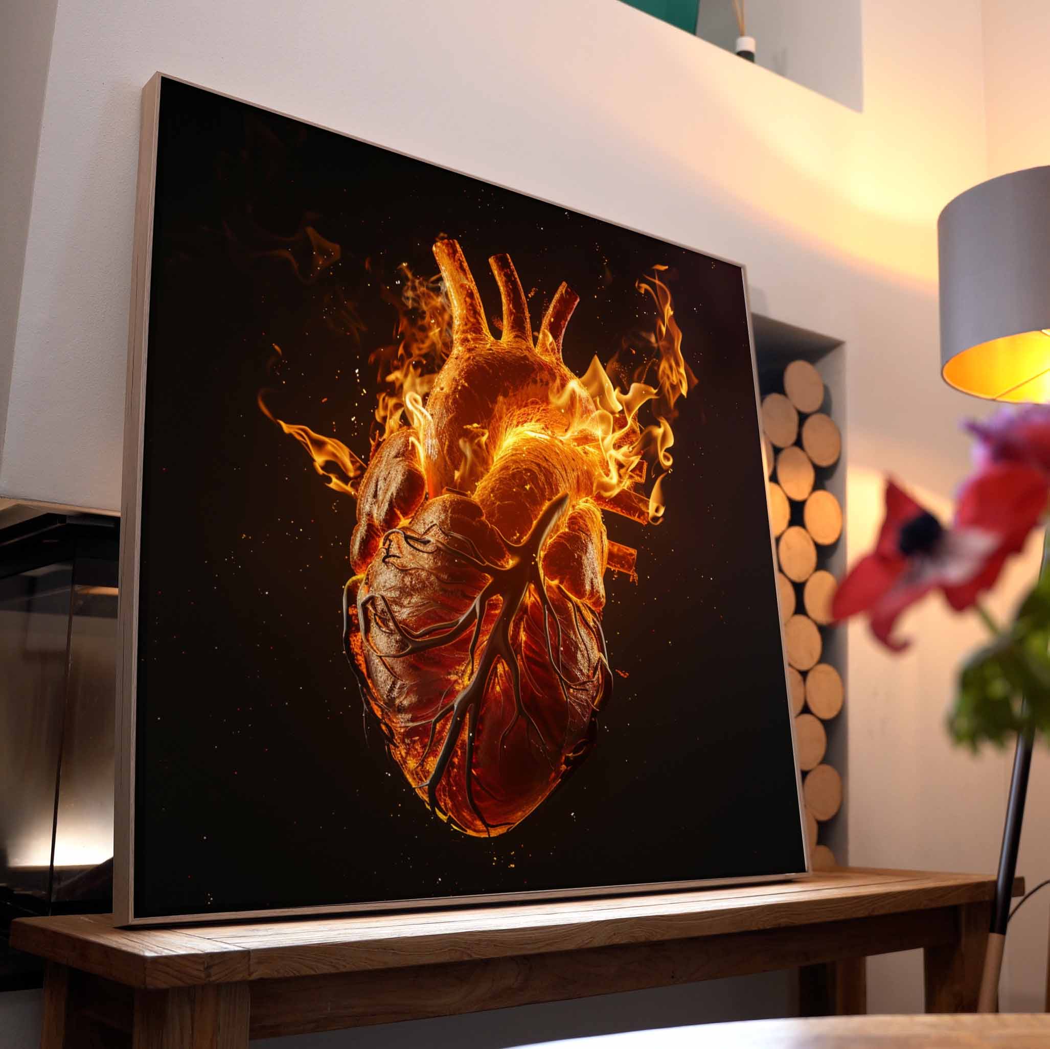 Brennendes Herz 2 | LED Bild
