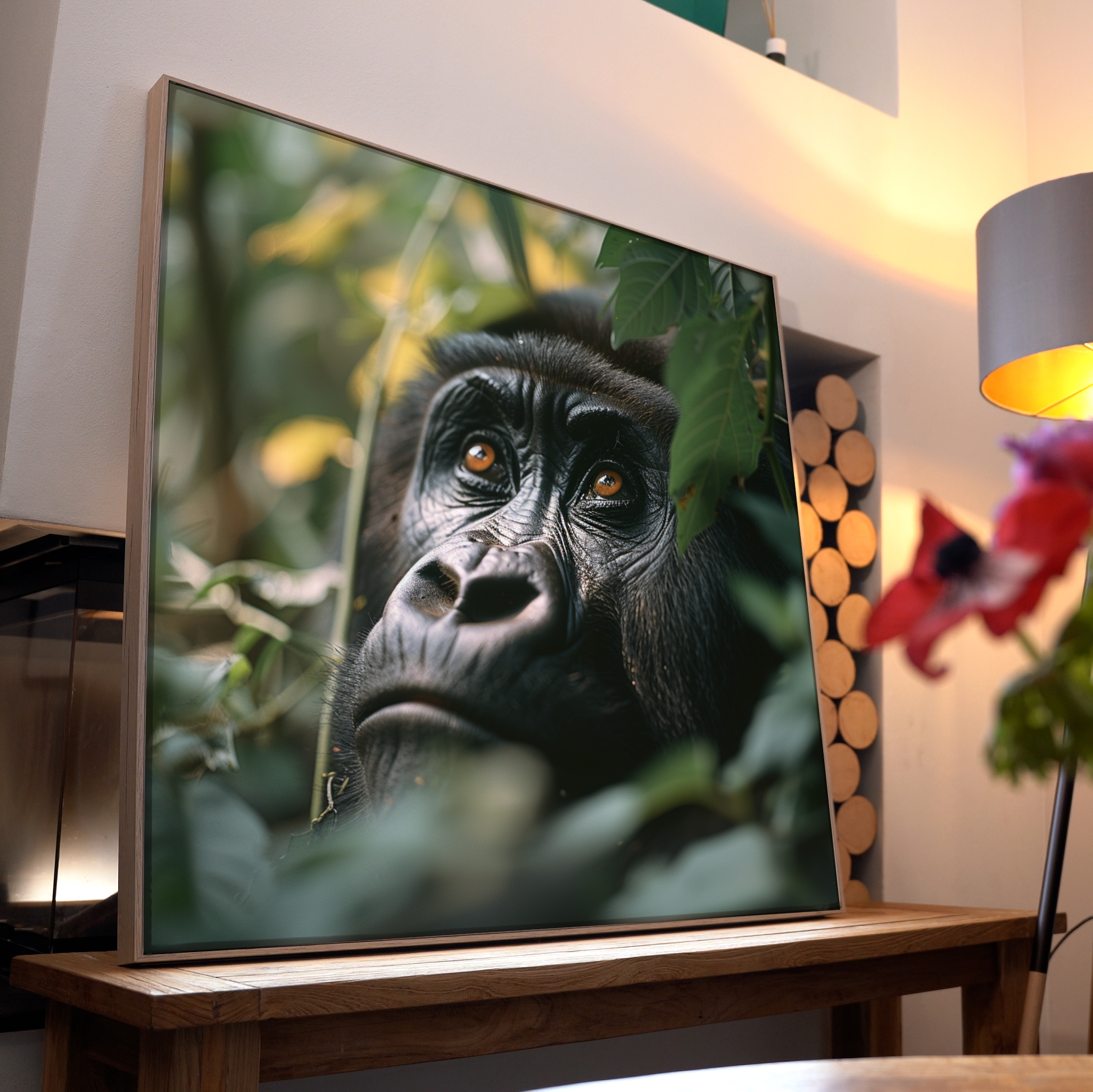 Gorilla Portrait 6 | LED Bild