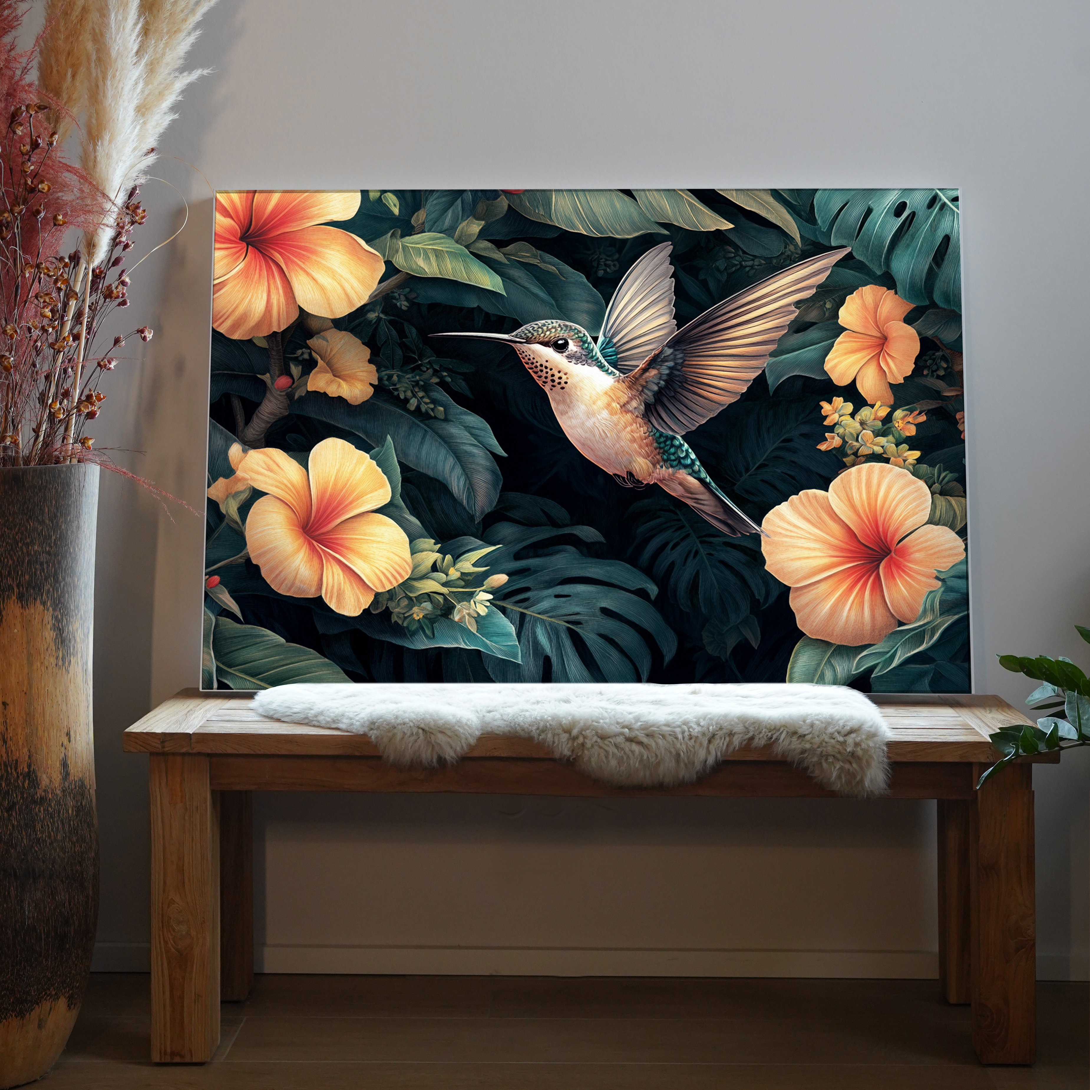 Kolibri Illustriert 1 | LED Bild