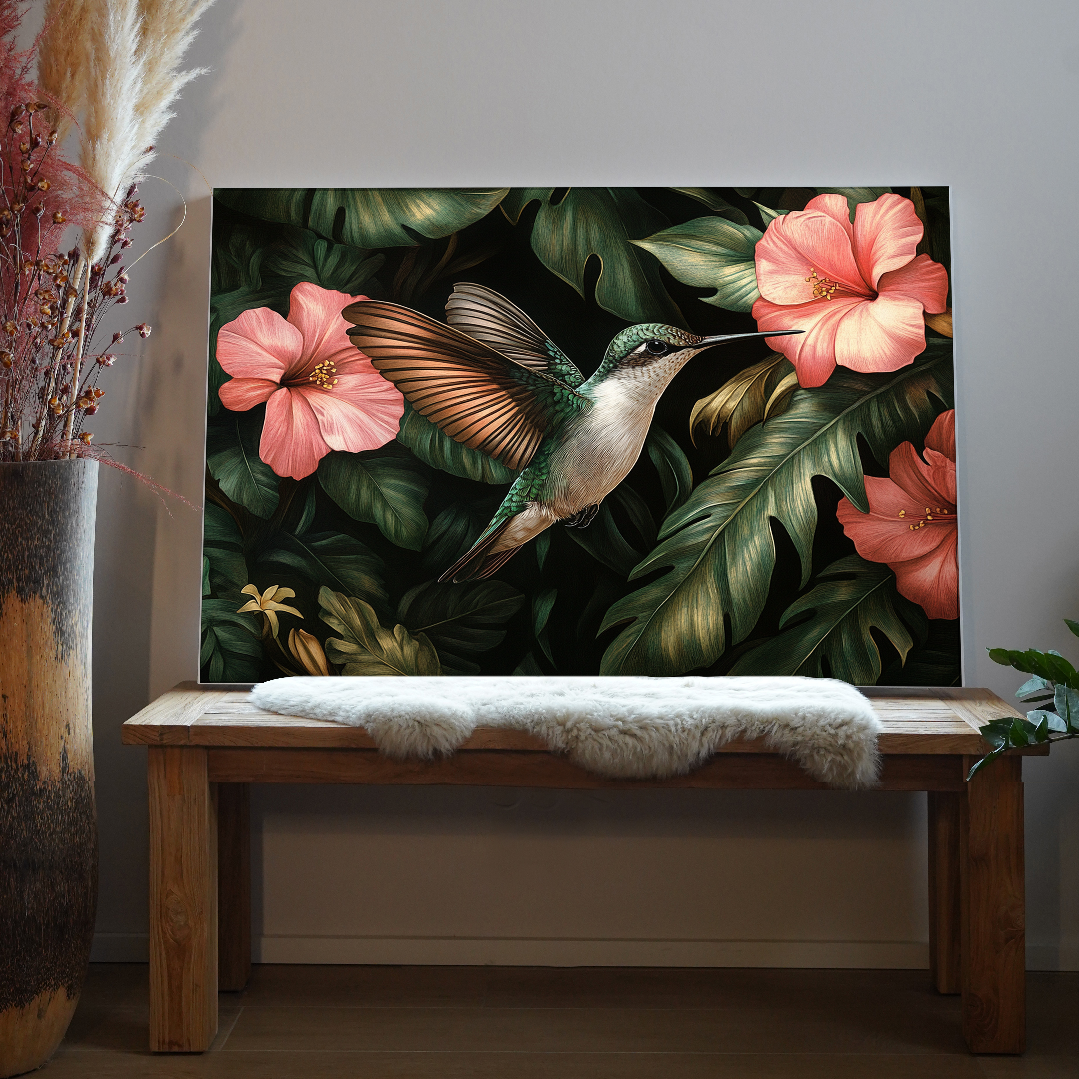 Kolibri Illustriert 2 | LED Bild