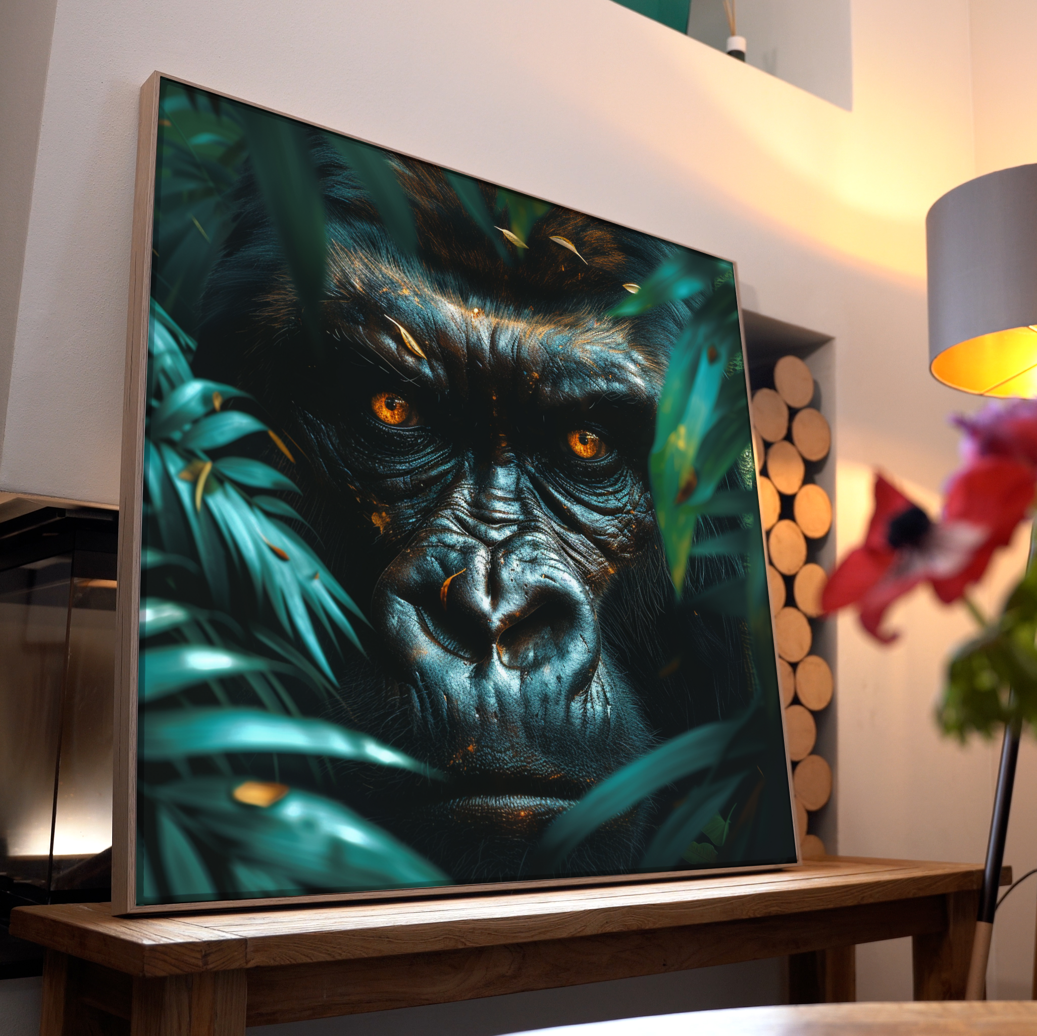 Gorilla Portrait 8 | LED Bild