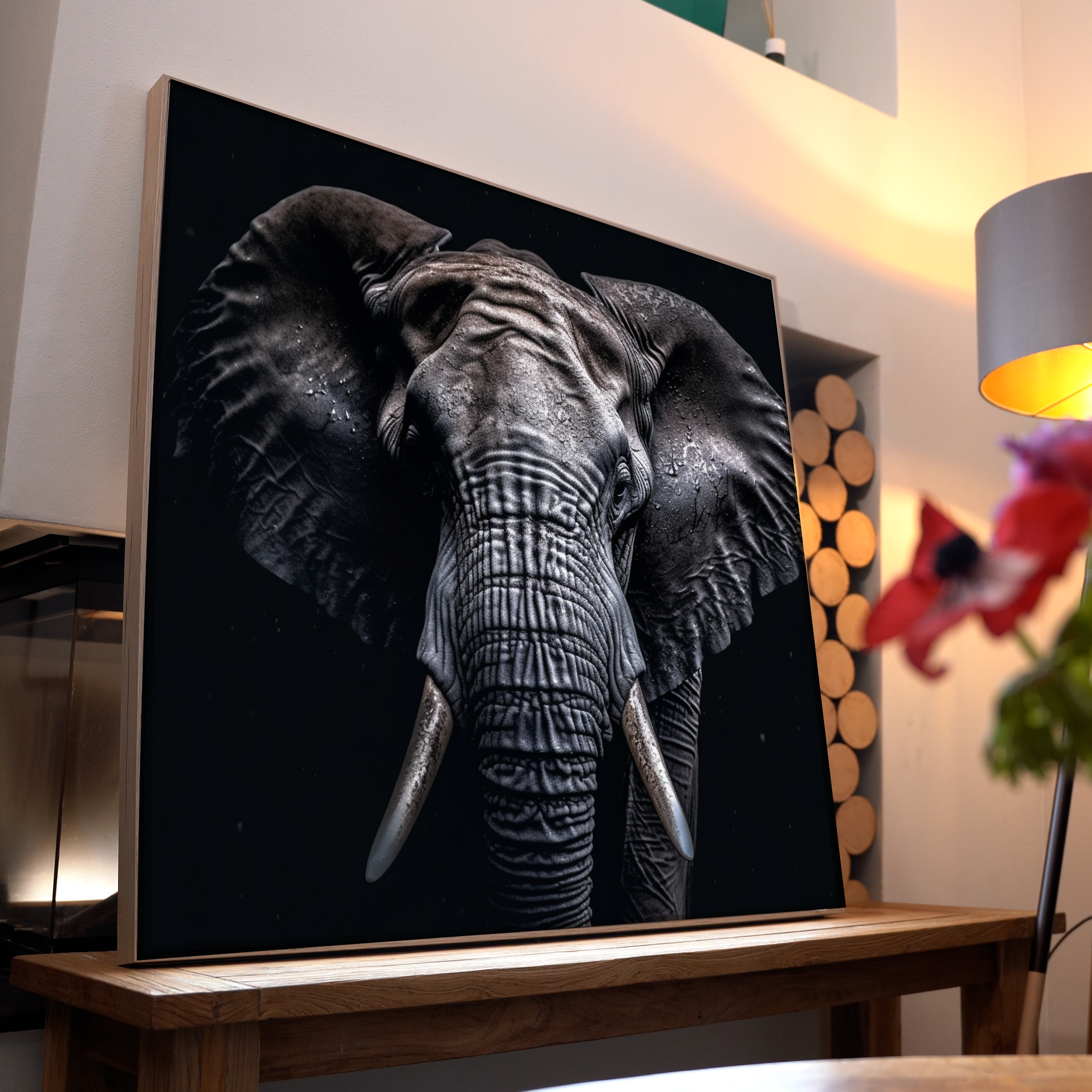Elefant Portrait 7 | LED Bild